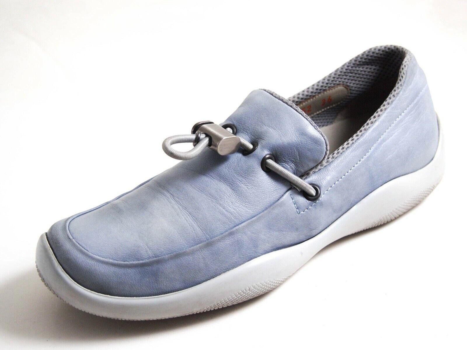 Prada Prada Slip Ons 2352 Sneakers Blue Leather Womens EU 36 US 6 Size US 6 / IT 36 - 1 Thumbnail