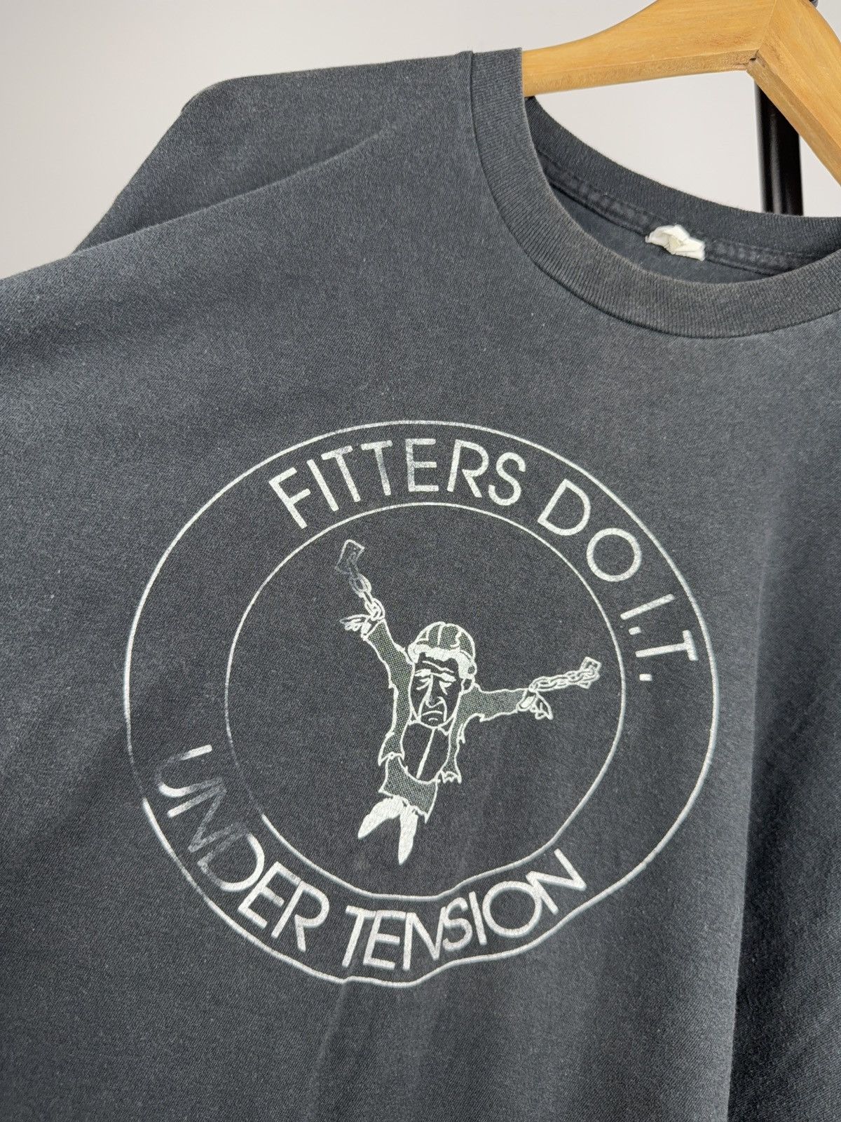 Vintage Retro 90s Vintage Fitters Do It Under Tension Graphic Tee Size US M / EU 48-50 / 2 - 6 Thumbnail
