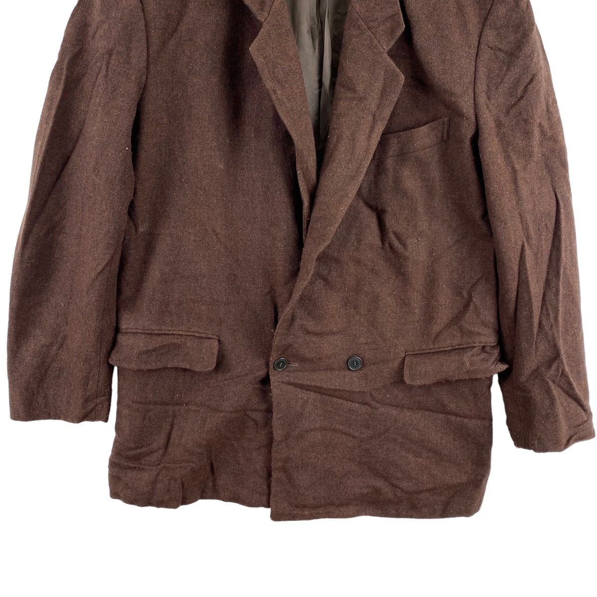 Christian Dior Monsieur Vintage CHRISTIAN DIOR Monsieur Paris Plain Brown Blazer Size US L / EU 52-54 / 3 - 3 Thumbnail