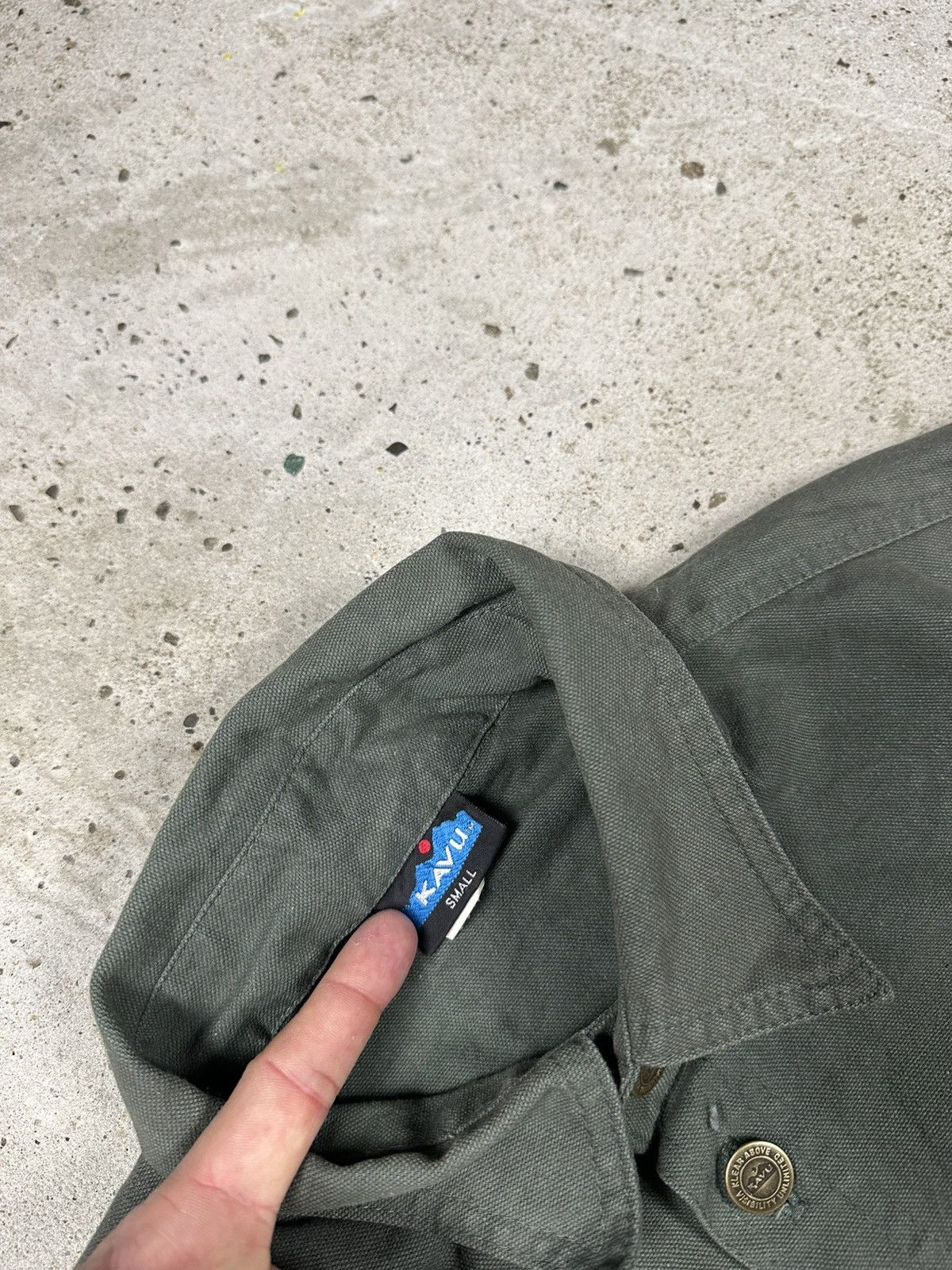 KAVU × Vintage Vintage 90s Kavu Distressed Khaki Light Jacket Size US S / EU 44-46 / 1 - 10 Thumbnail