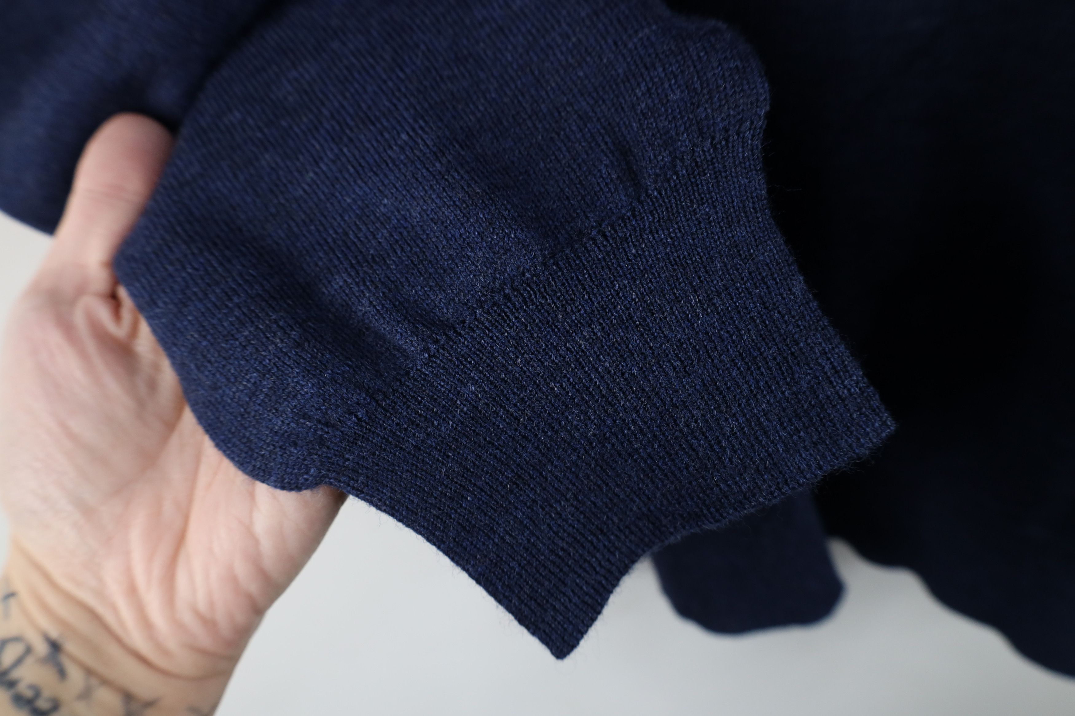 Vintage Vintage 90s Streetwear Merino Wool Knit Collared Sweater Size US L / EU 52-54 / 3 - 6 Thumbnail