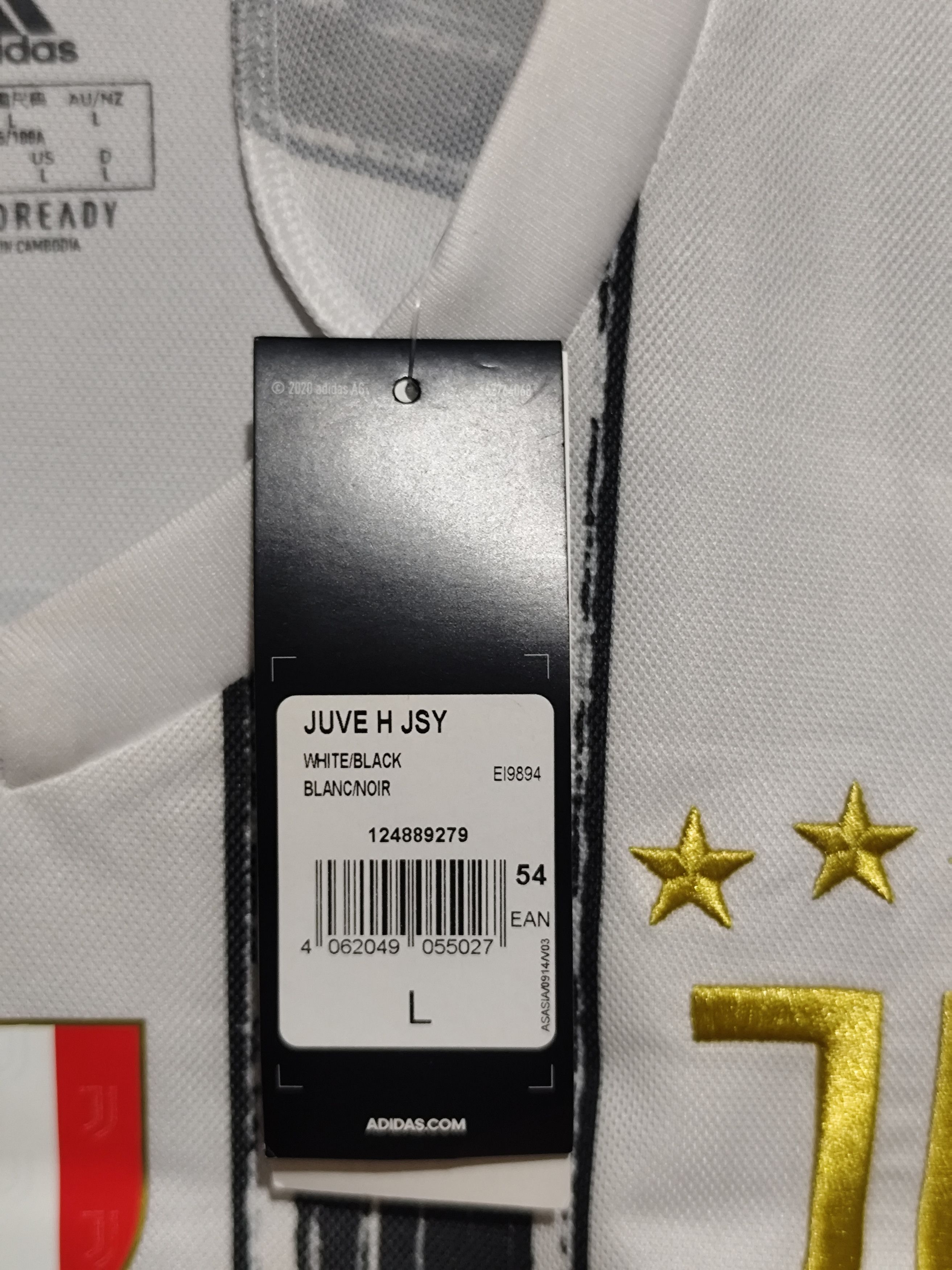 Adidas Adidas x Juventus #7 Cristiano Ronaldo 2020/2021 Home Jersey Size US L / EU 52-54 / 3 - 13 Thumbnail