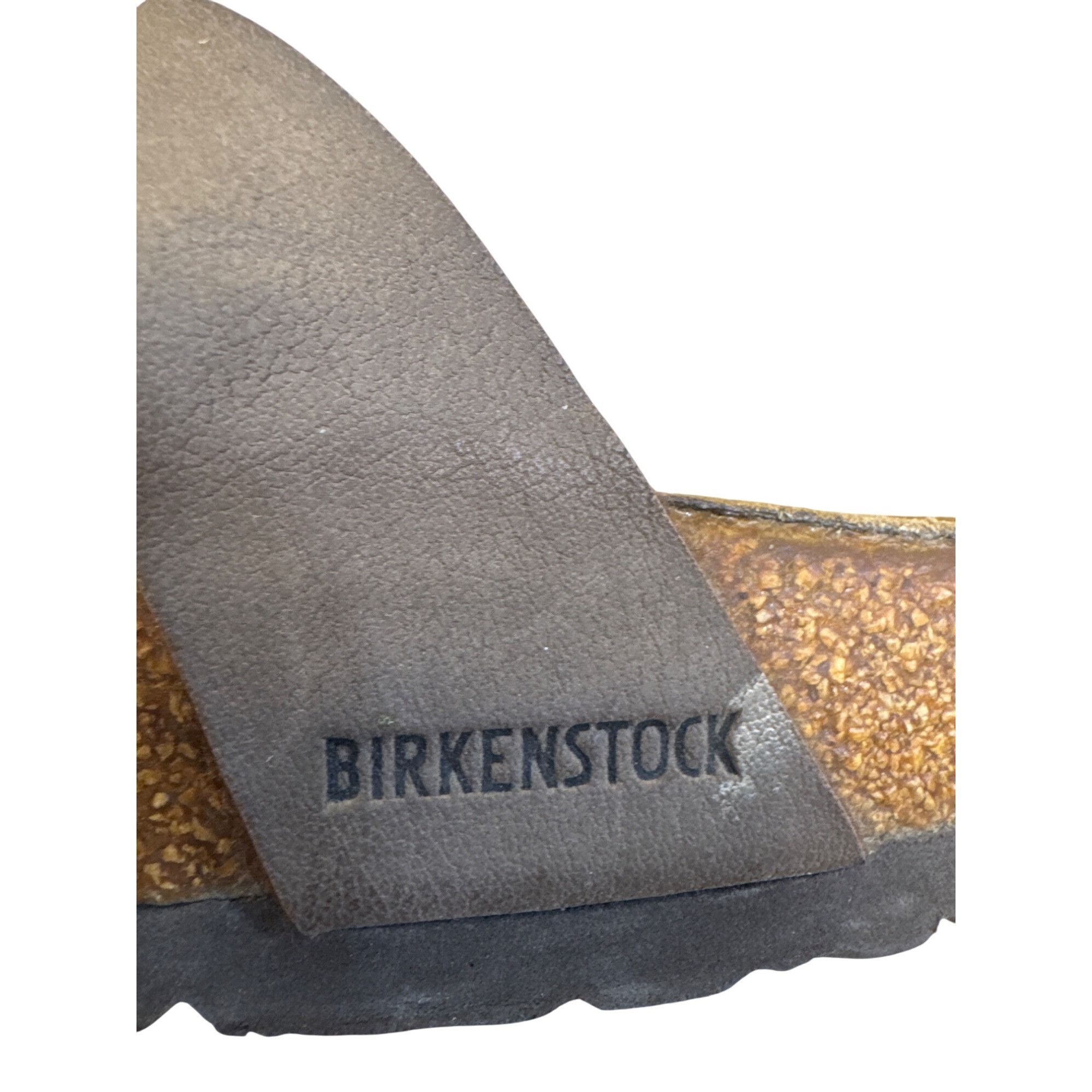 Birkenstock Birkenstock Womens Brown Leather Slip Sandals Size 6 SKU 819 Size US 6 / IT 36 - 10 Thumbnail
