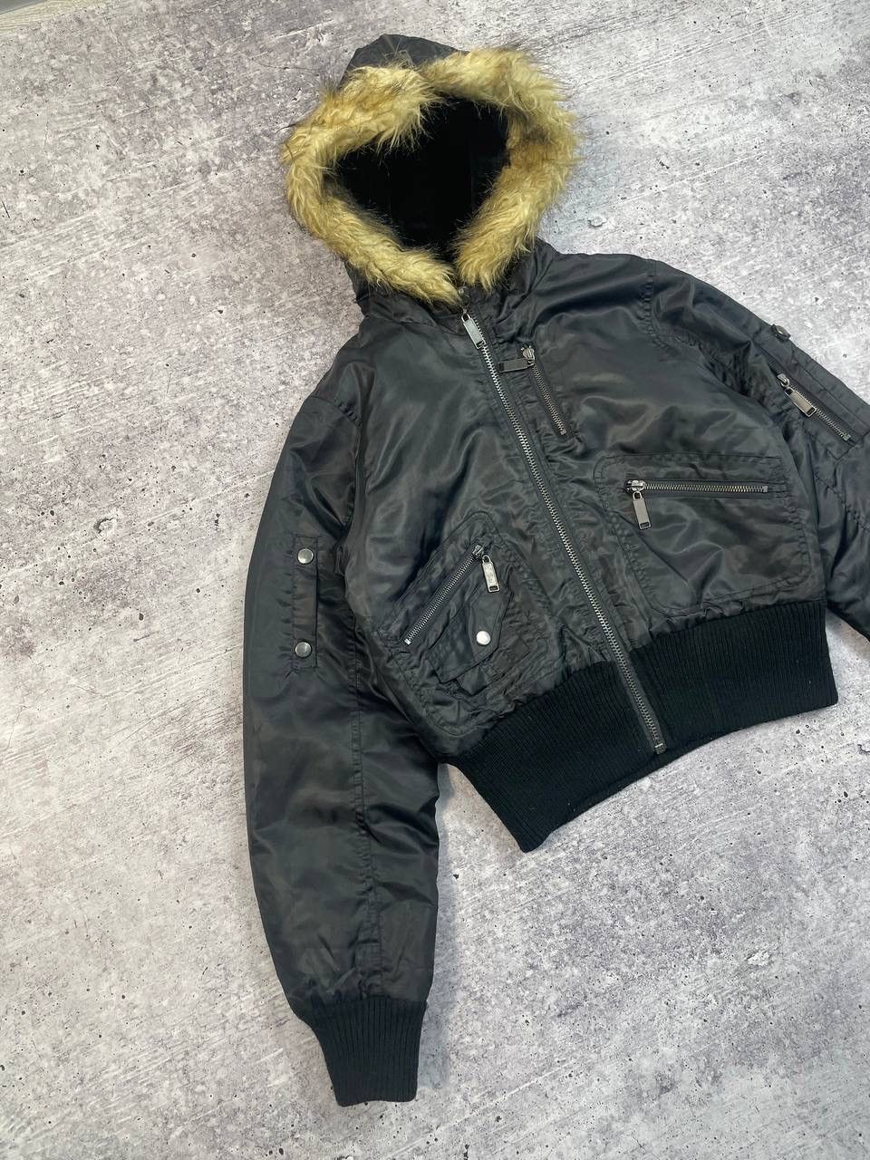 Hysteric Glamour Vintage IfSixWasNine Alaska Faux Fur Style Bomber Jacket Y2K Size L / US 10 / IT 46 - 2 Thumbnail