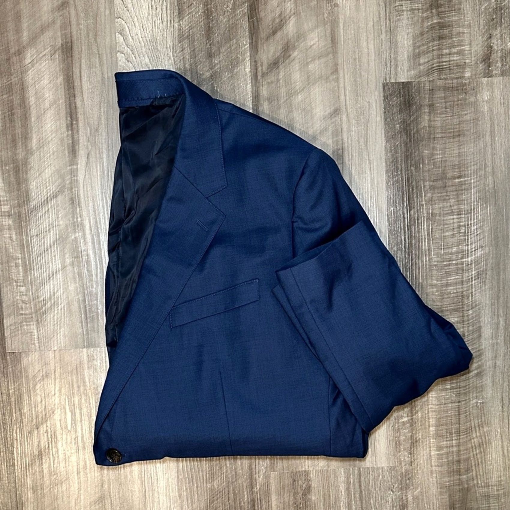 Bonobos Bonobos Wool Sport Coat - 50S Navy Blue 2 Piece Men Regular Size 50S Modern Fit Shirt Jacket Mens Size US M / EU 48-50 / 2 - 2 Thumbnail