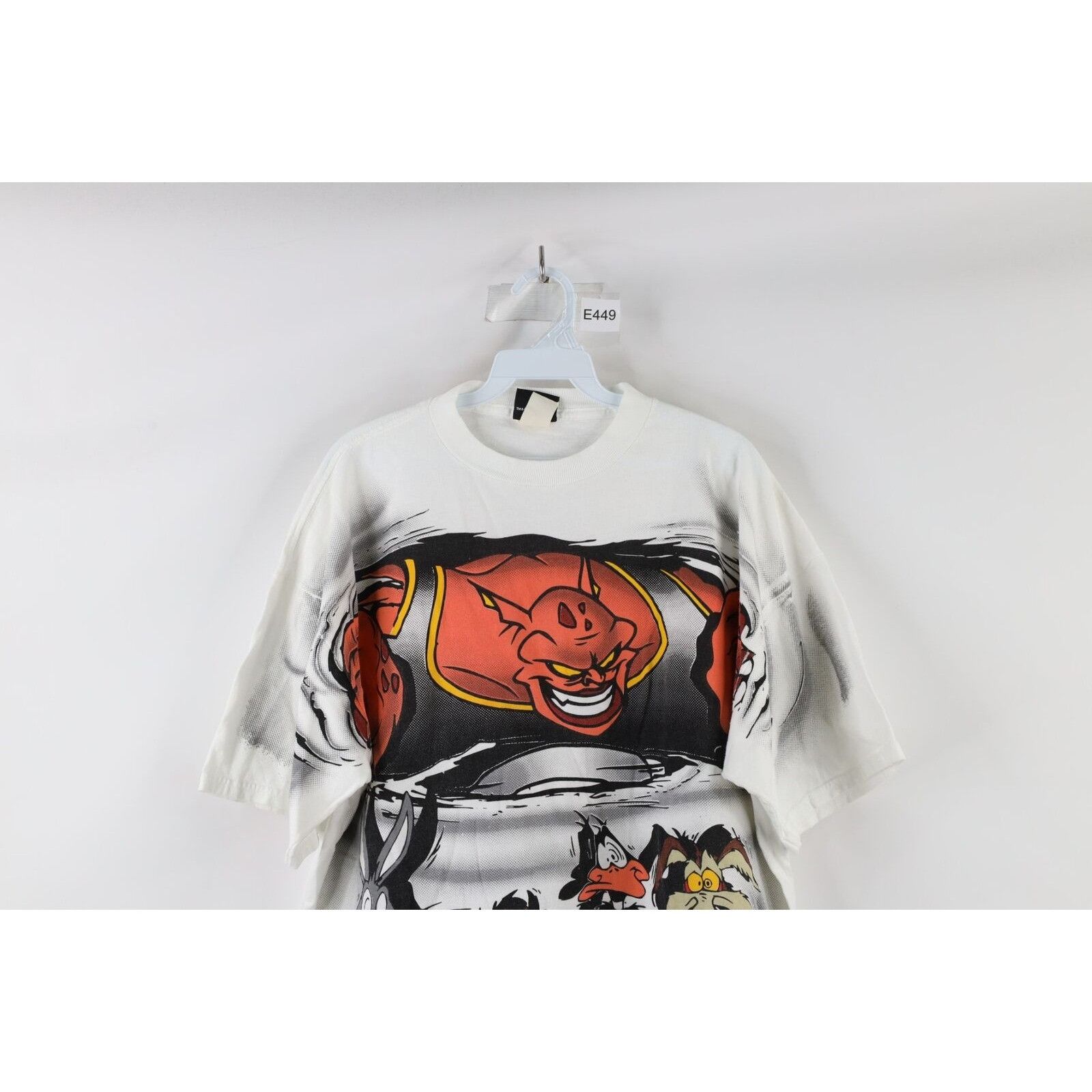 Vintage Vintage 90s All Over Print Space Jam Basketball T-Shirt Size US XL / EU 56 / 4 - 2 Thumbnail