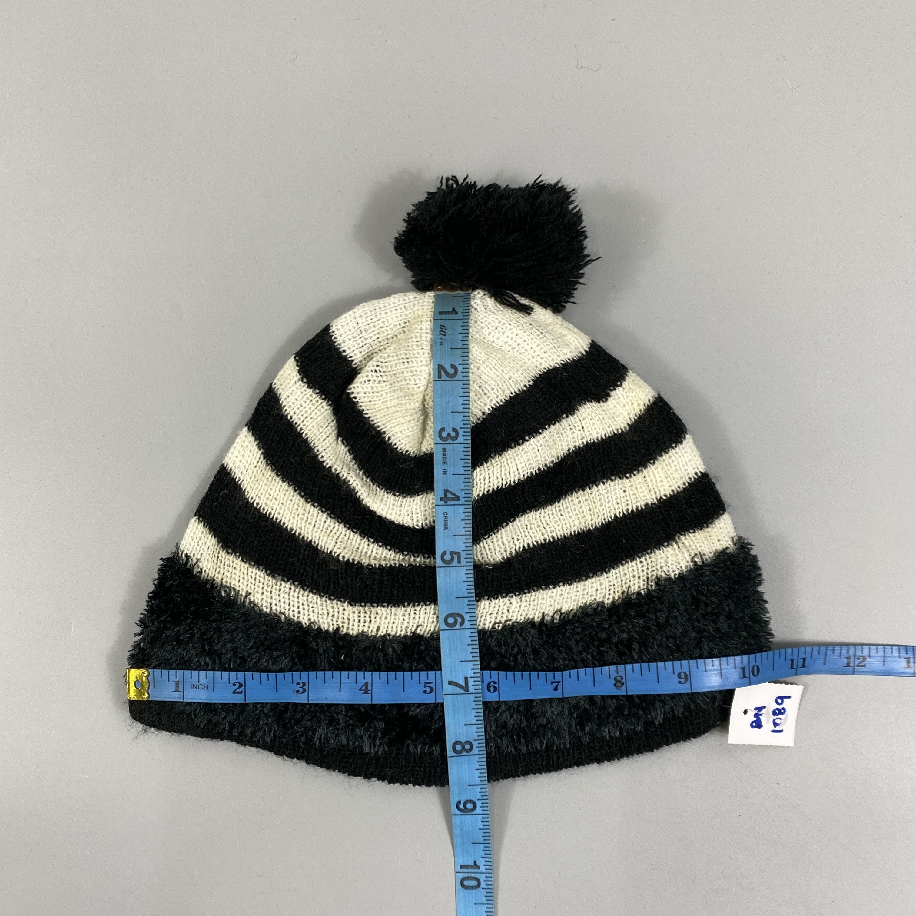 Japanese Brand Striped Snow Cap Beanie Hats -BN1089 Size ONE SIZE - 5 Thumbnail