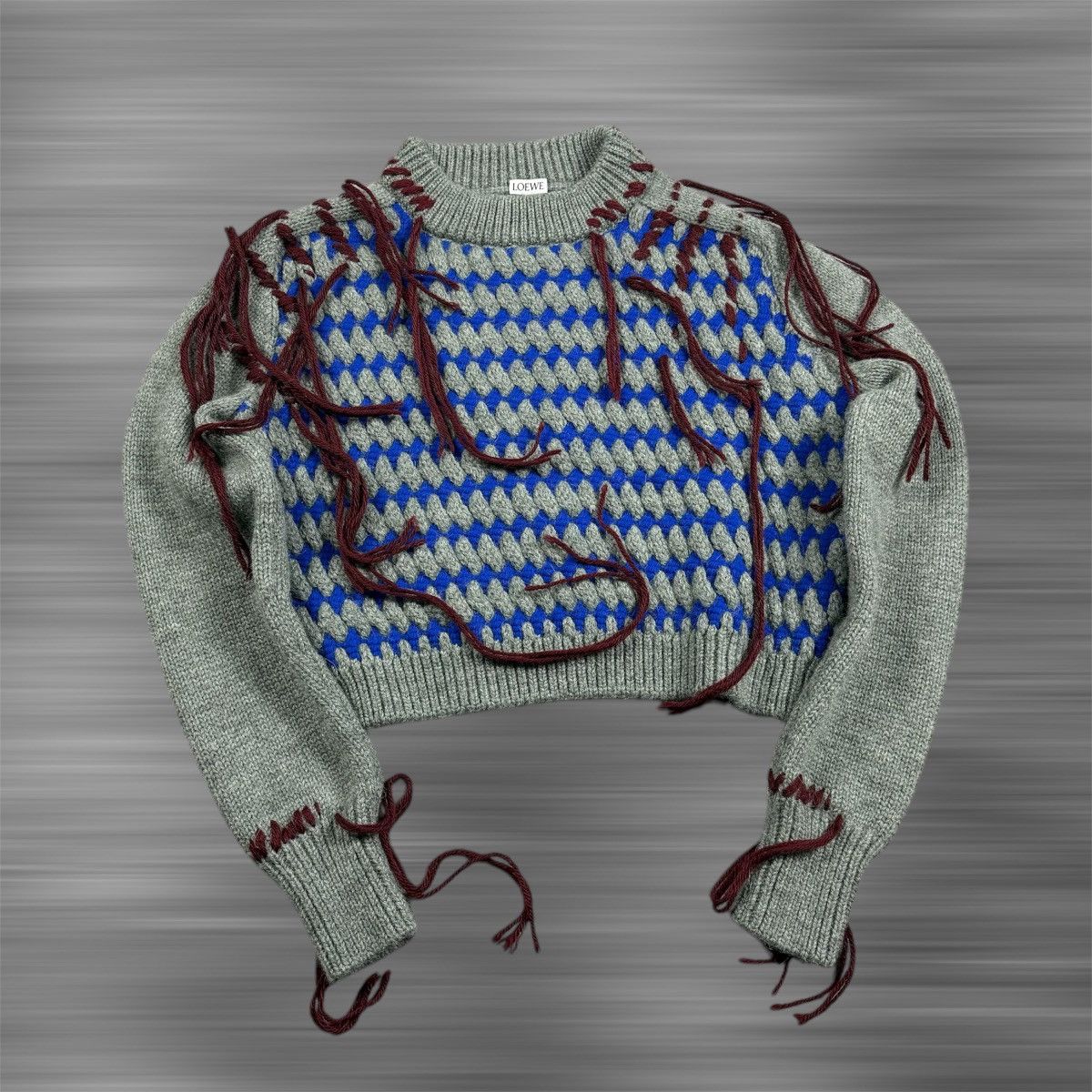 Loewe LOEWE Wool Fringe Sweater Size S / US 4 / IT 40 - 1 Thumbnail
