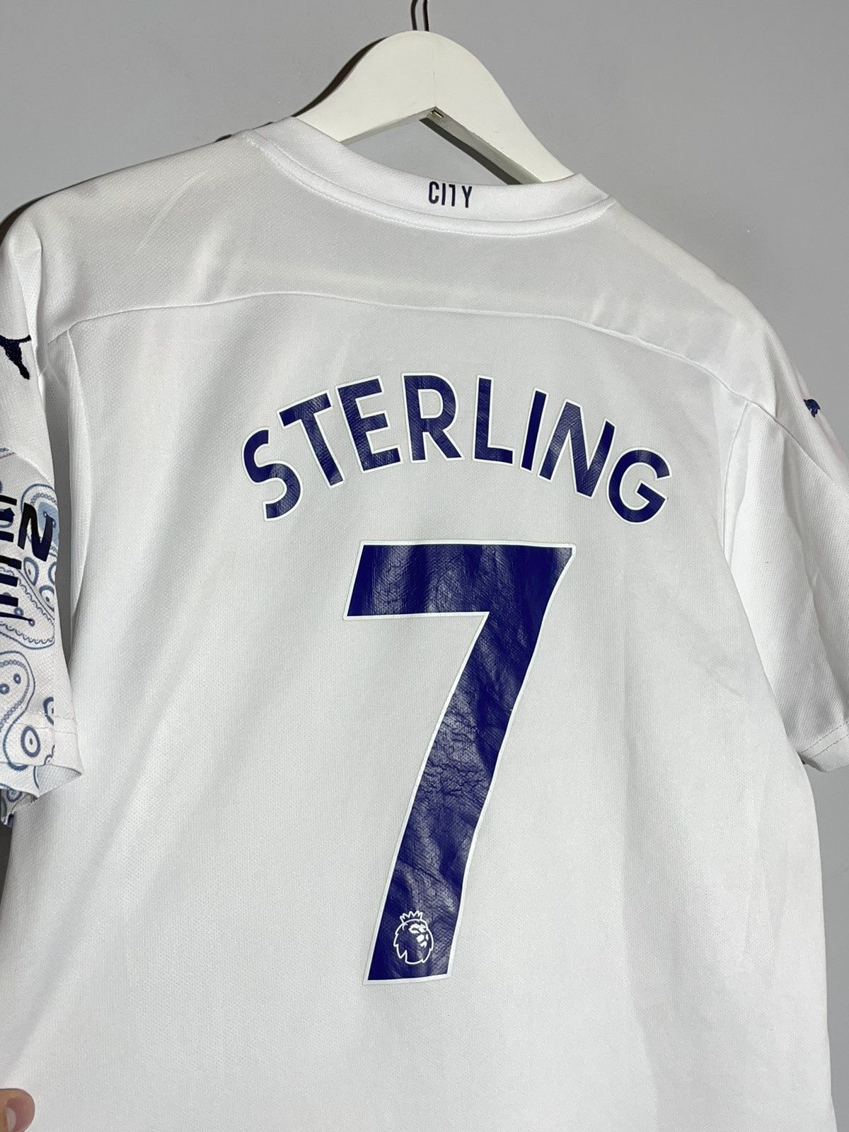 Puma #7 Sterling Manchester City 2020/21 Puma Y2k Hype Jersey Size US M / EU 48-50 / 2 - 14 Thumbnail