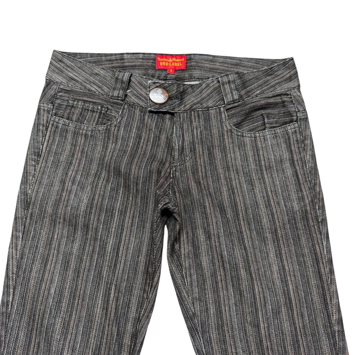 Vivienne Westwood Vivienne Westwood Pinstriped Low Rise Cropped Pants Size 29" - 3 Thumbnail