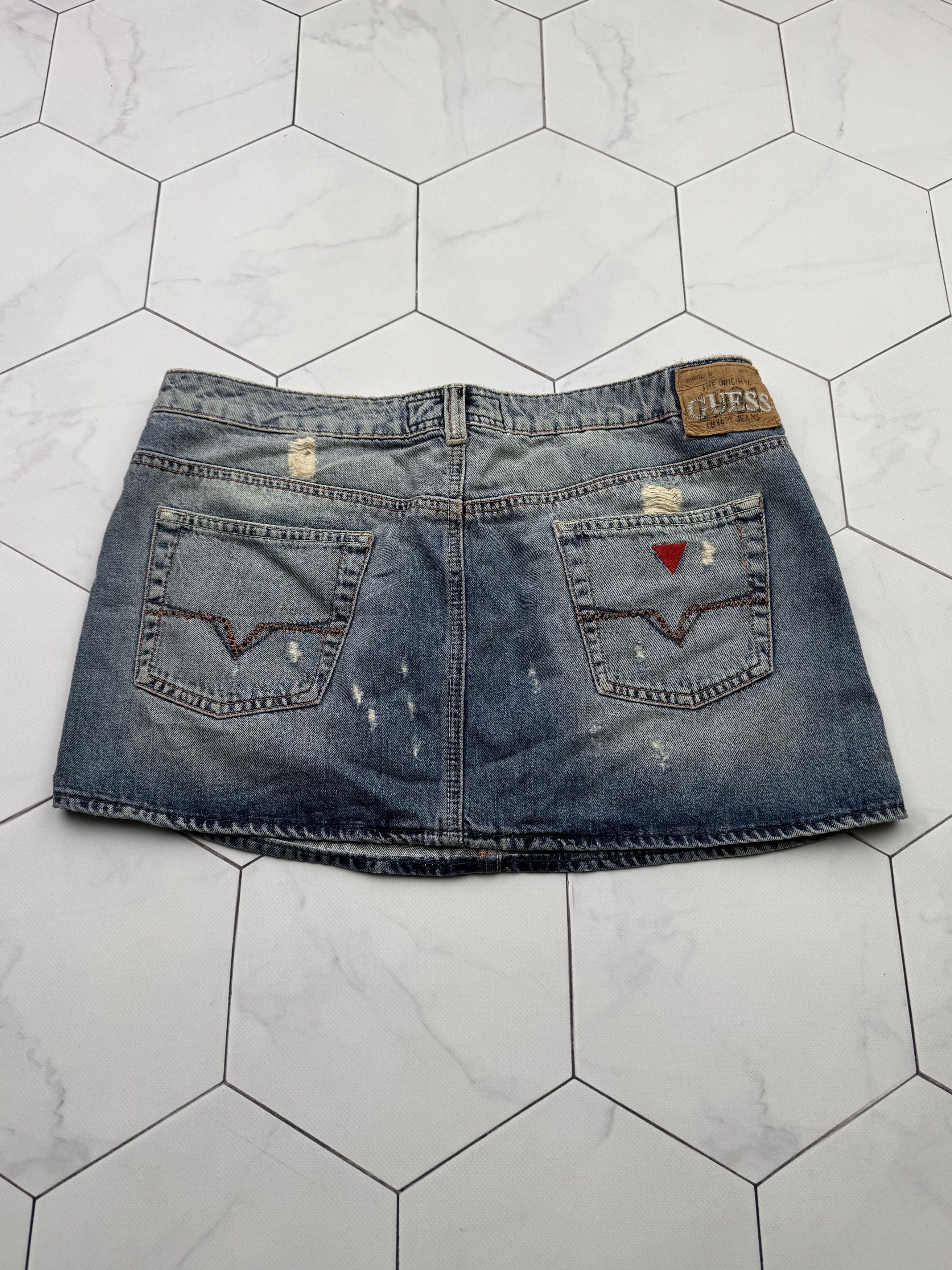 Guess Guess Vintage Mini Skirt (B198) Size 29" - 6 Thumbnail
