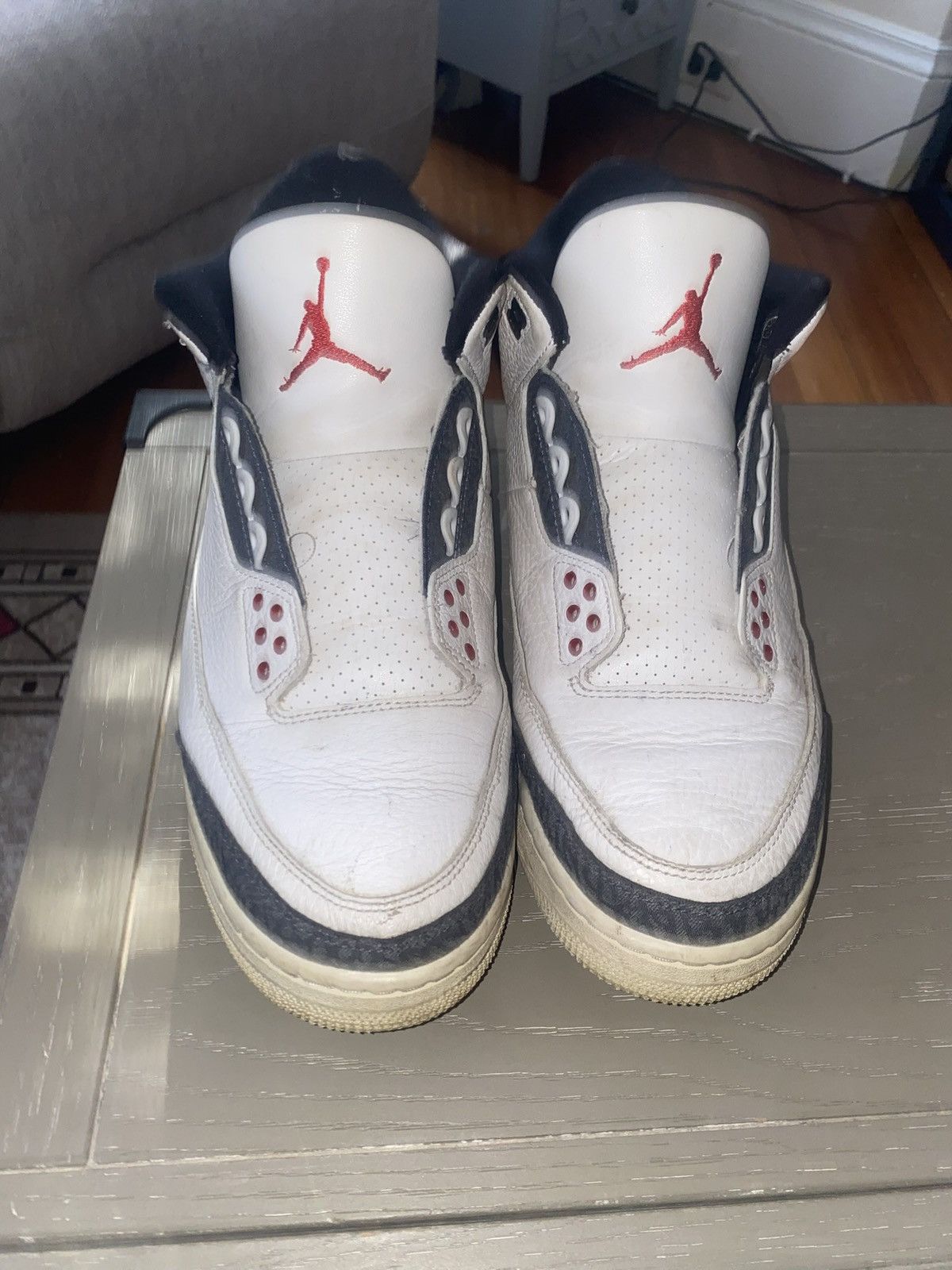 Jordan Brand × Nike Jordan 3 Retro ‘SE FIRE RED DENIM (2020)’ Size US 11.5 / EU 44-45 - 2 Thumbnail