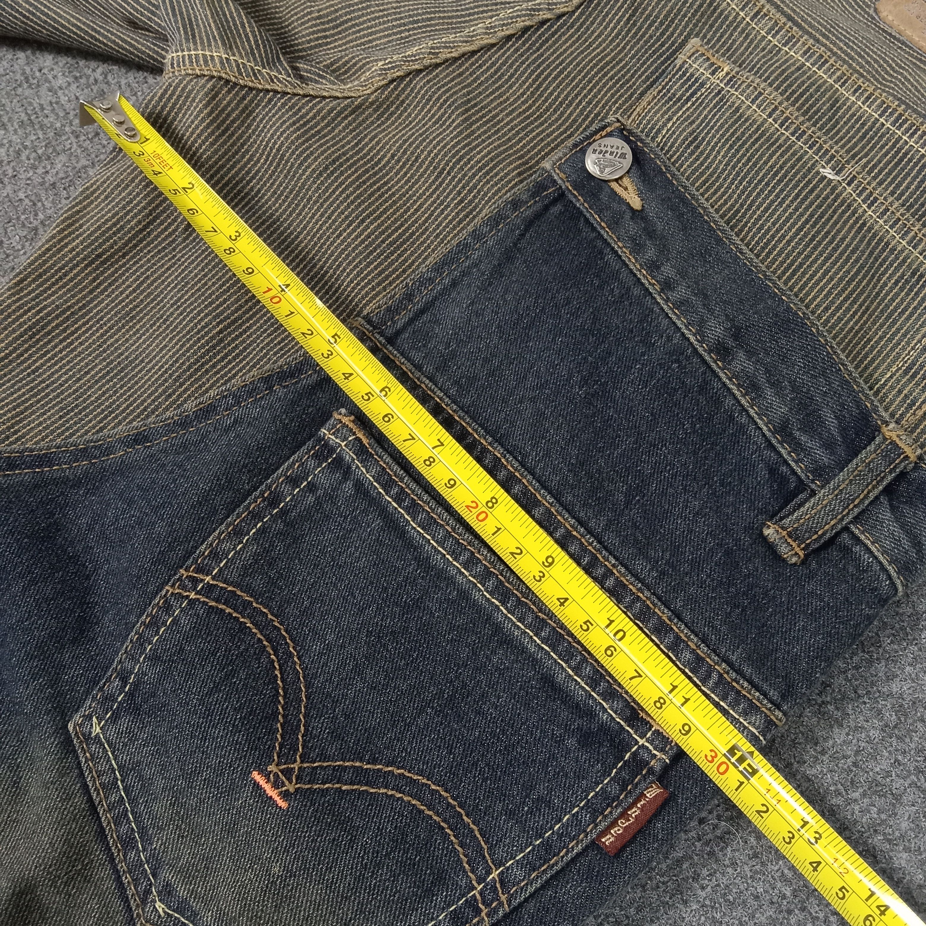 Japanese Brand × Vintage Winden Rare Double Waist Japanese Denim Jeans Size US 30 / EU 46 - 13 Thumbnail