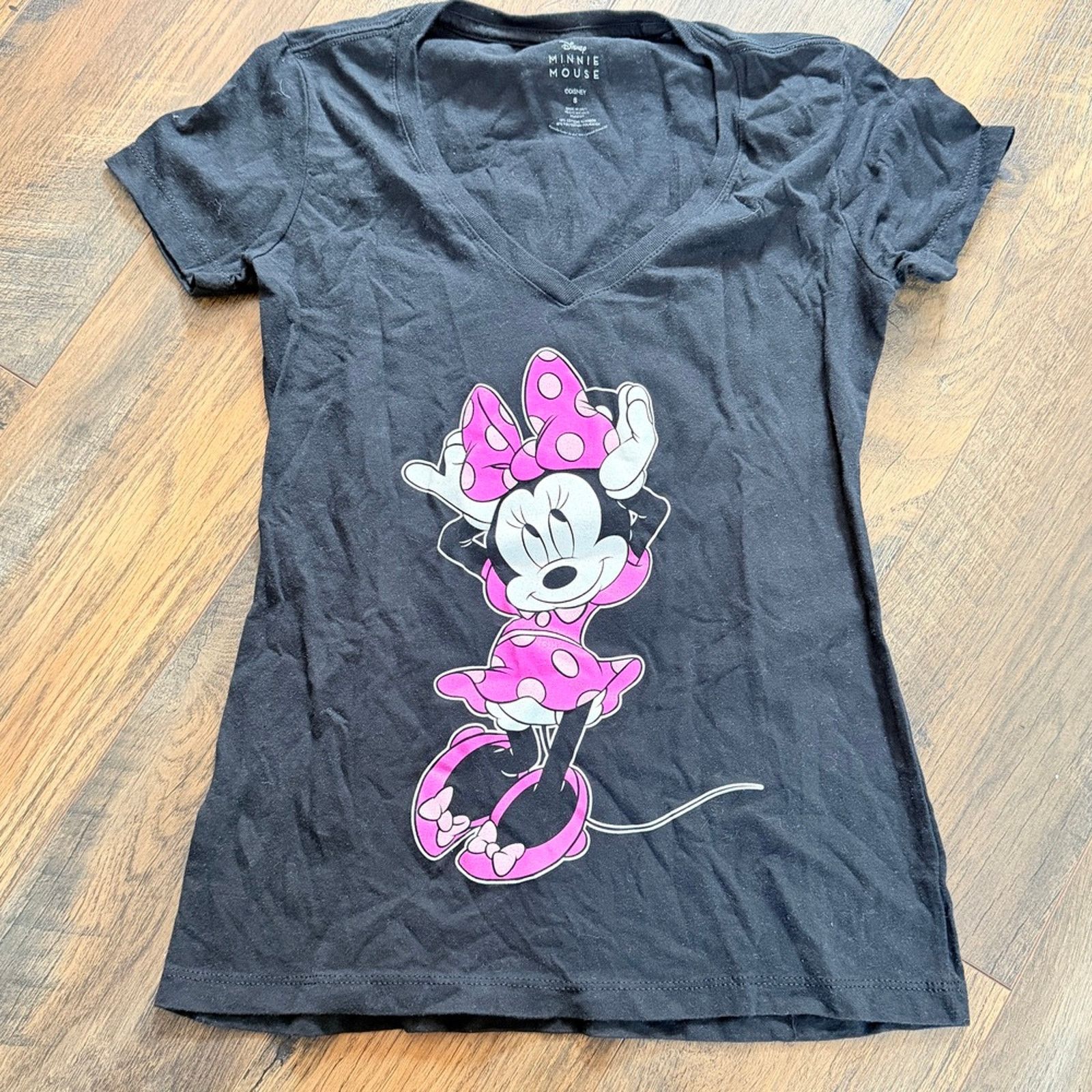 Disney Disney Minnie Mouse Black fitted tee Size S / US 4 / IT 40 - 1 Thumbnail