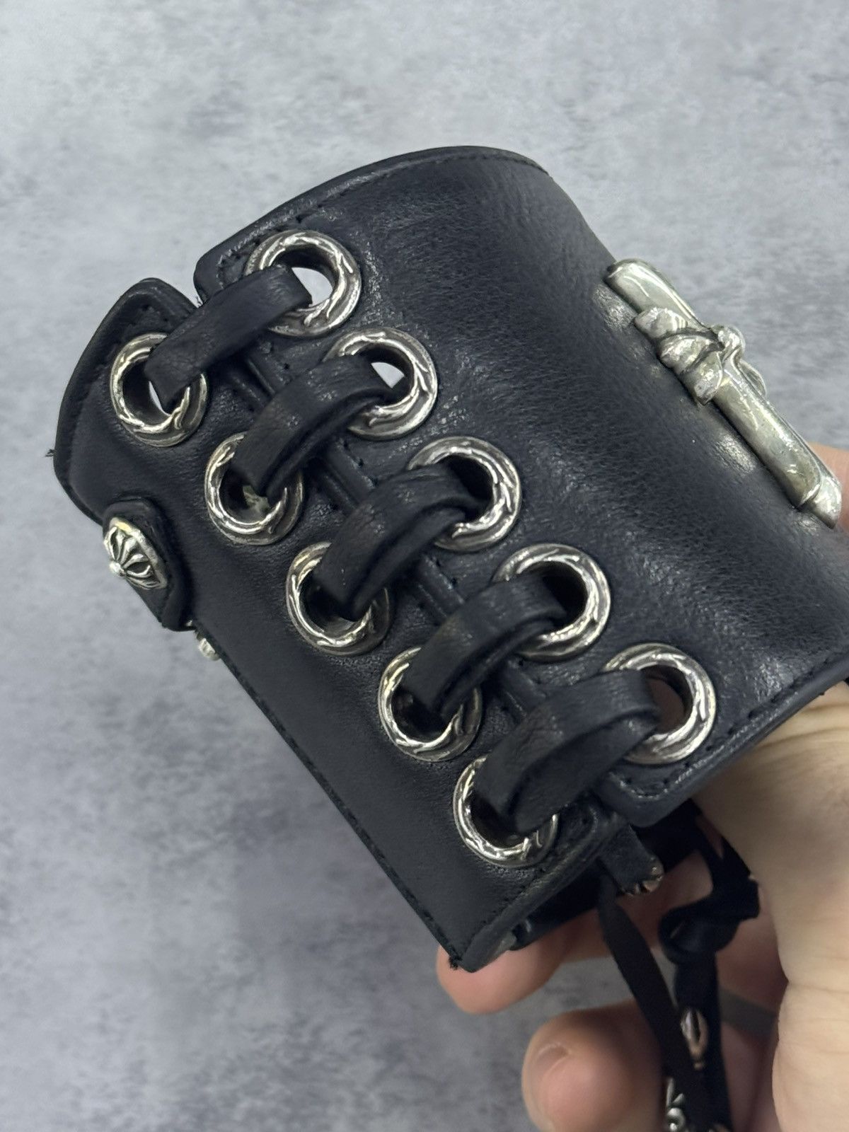 Chrome Hearts Chrome hearts leather bracelet Size ONE SIZE - 3 Thumbnail