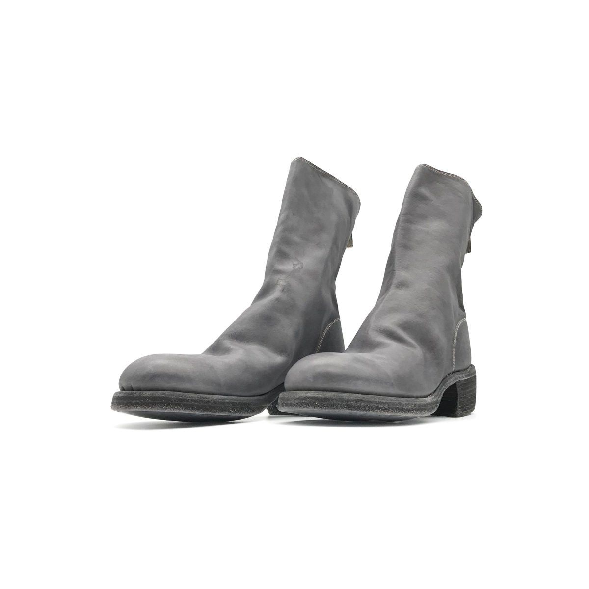 Guidi GUIDI 788Z Black Horse Grain Back Zip Leather Women's Boots Size US 8 / IT 38 - 2 Thumbnail