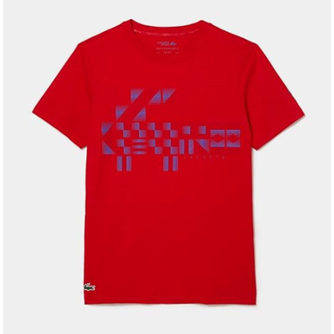 Lacoste Lacoste Men's Sport Novak Djokovic Printed T-Shirt Red XL Size US XL / EU 56 / 4 - 3 Thumbnail