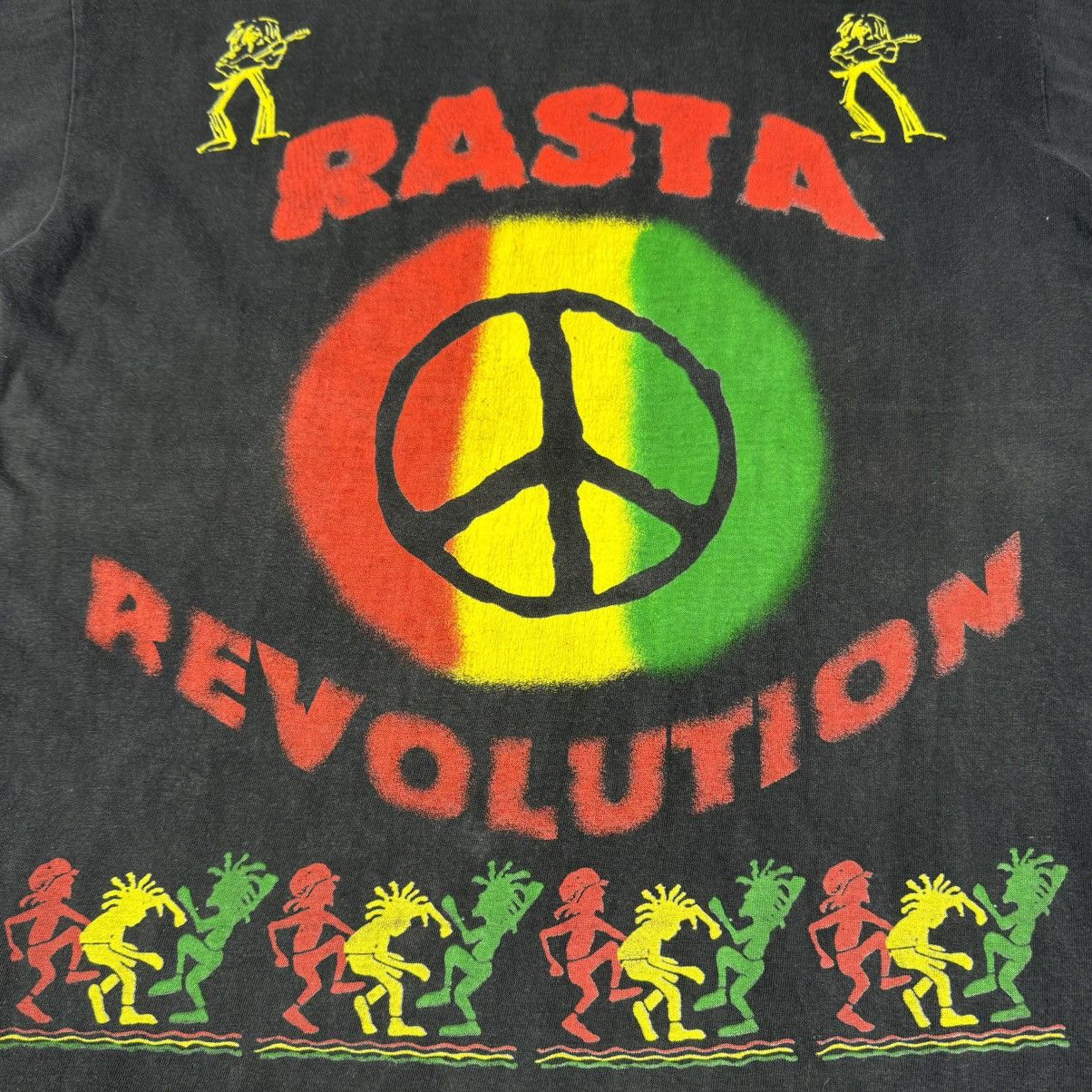 Bob Marley Vintage 90s Bob Marley Rasta Revolution Rare Euro T Shirt Size US XL / EU 56 / 4 - 6 Thumbnail