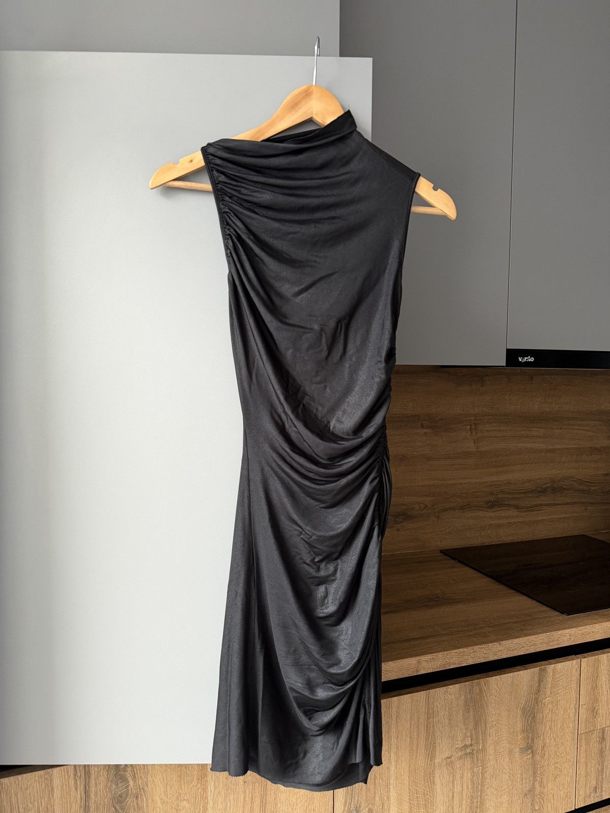 Rick Owens Lilies Sleeveless Black Mini Dress
