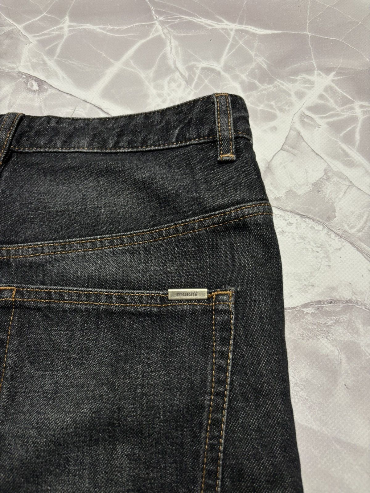 Isabel Marant Etoile Isabel Marant Etoile Belden High Rise Straight Jean Faded 34 Size 25" / US 0 / IT 36 - 7 Thumbnail