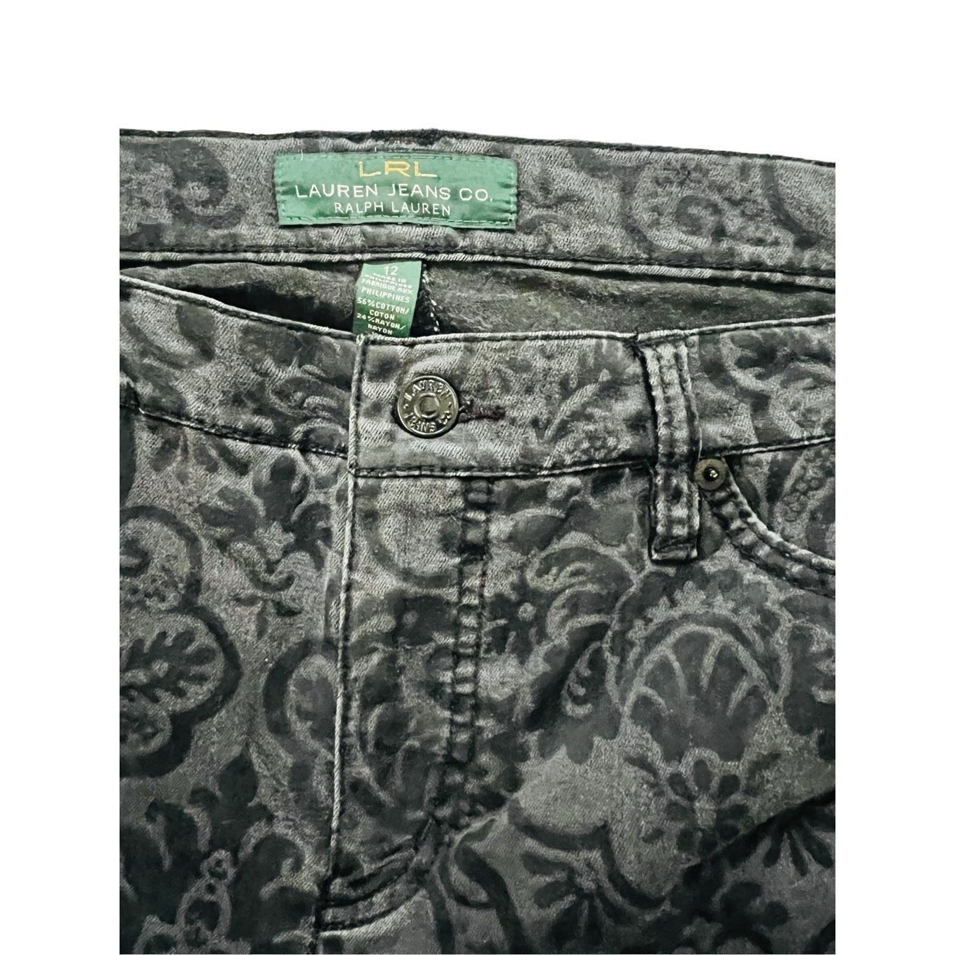 Lauren Ralph Lauren LRL Lauren Ralph Lauren Black Velvet Modern Straight Pant Wo Size 34" / US 12 / IT 48 - 10 Thumbnail
