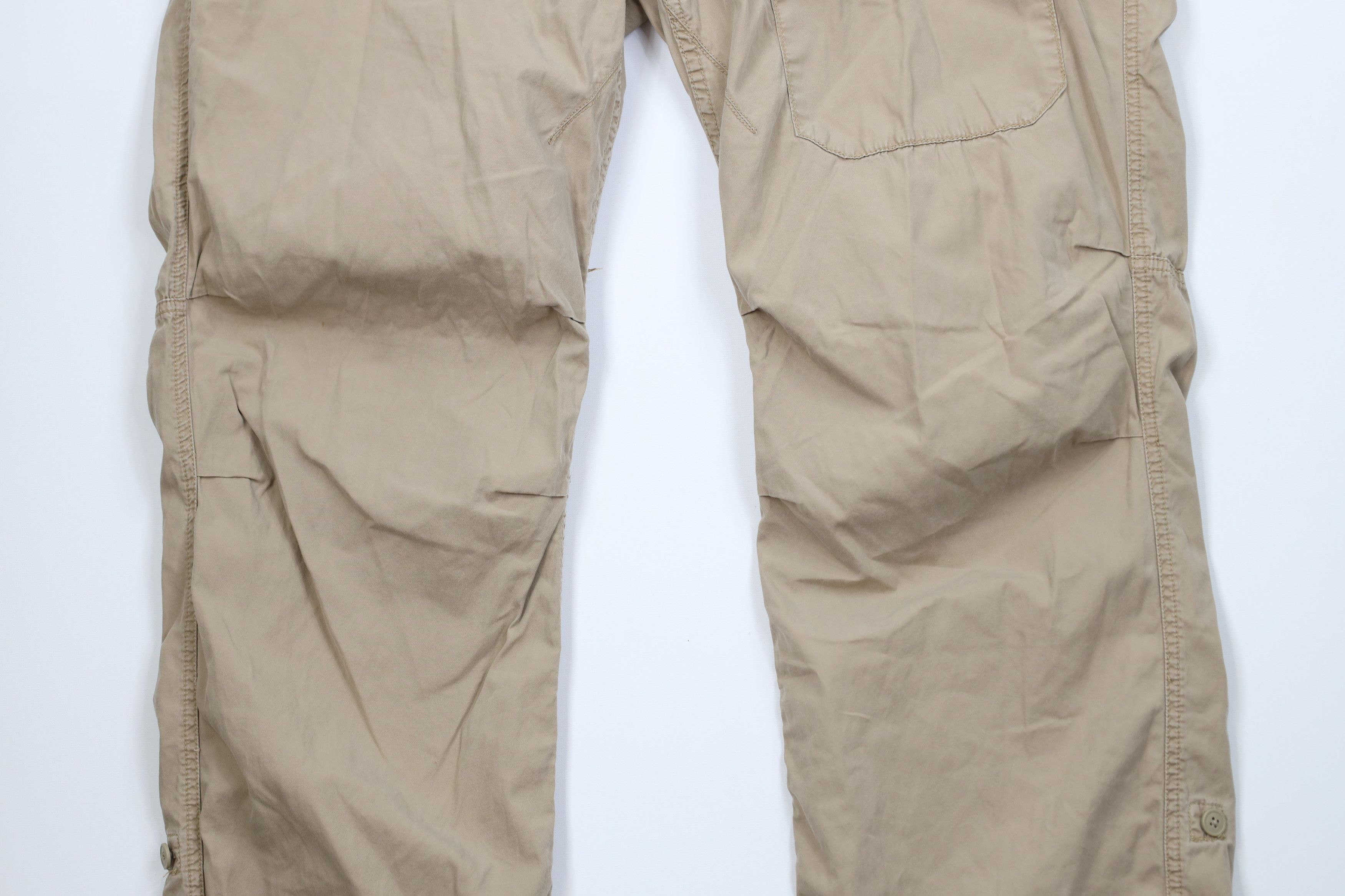 Ralph Lauren Vintage 90s Ralph Lauren Roll Wide Leg Cargo Pants Beige Size US 38 / EU 54 - 3 Thumbnail