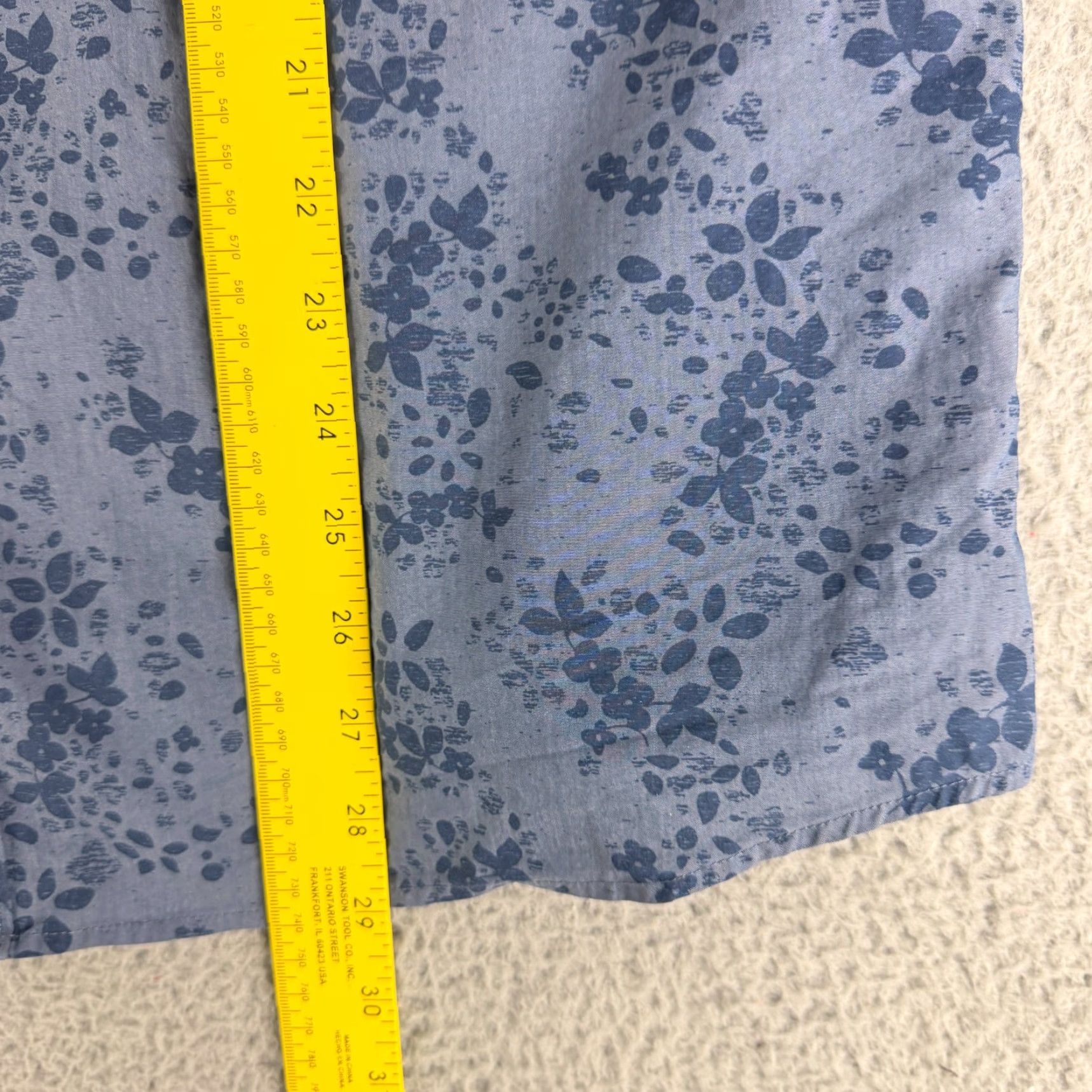 TravisMathew Travis Mathew Exclusive Club Button-Down Shirt Mens Large Blue Floral SS Casual Size US L / EU 52-54 / 3 - 7 Thumbnail