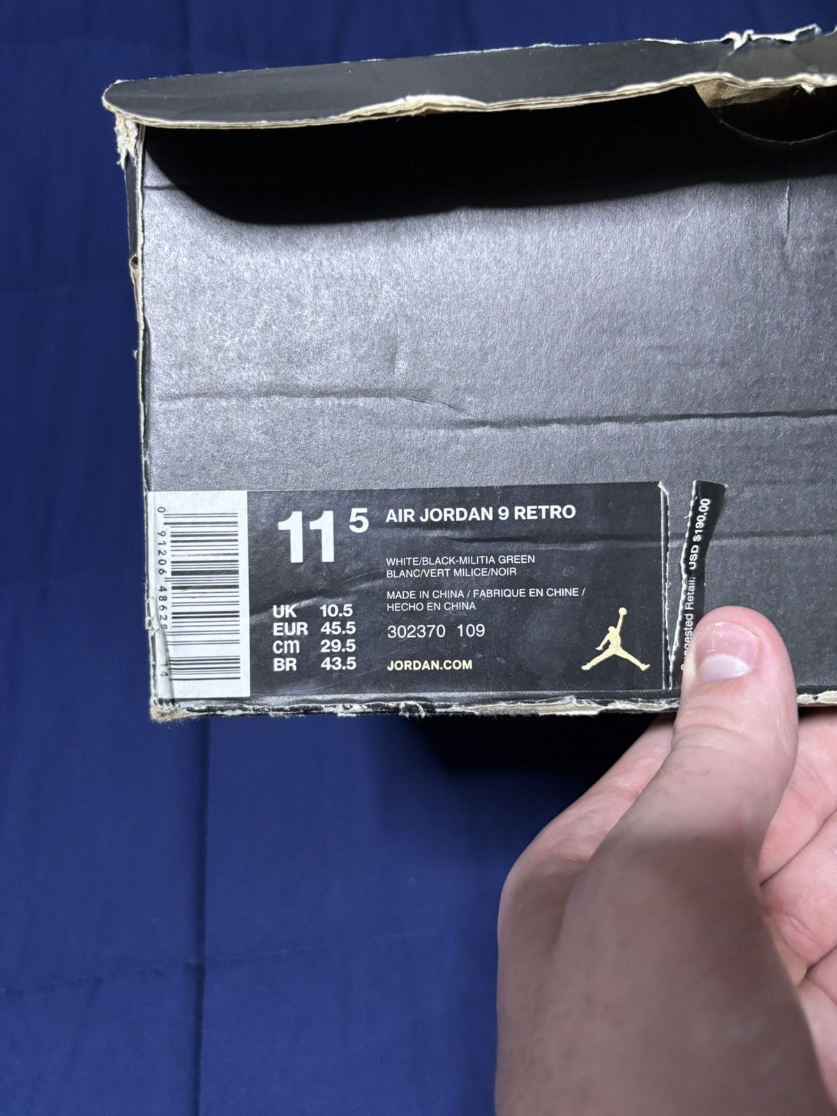 Air Jordan 9 Retro Statue Size 11.5