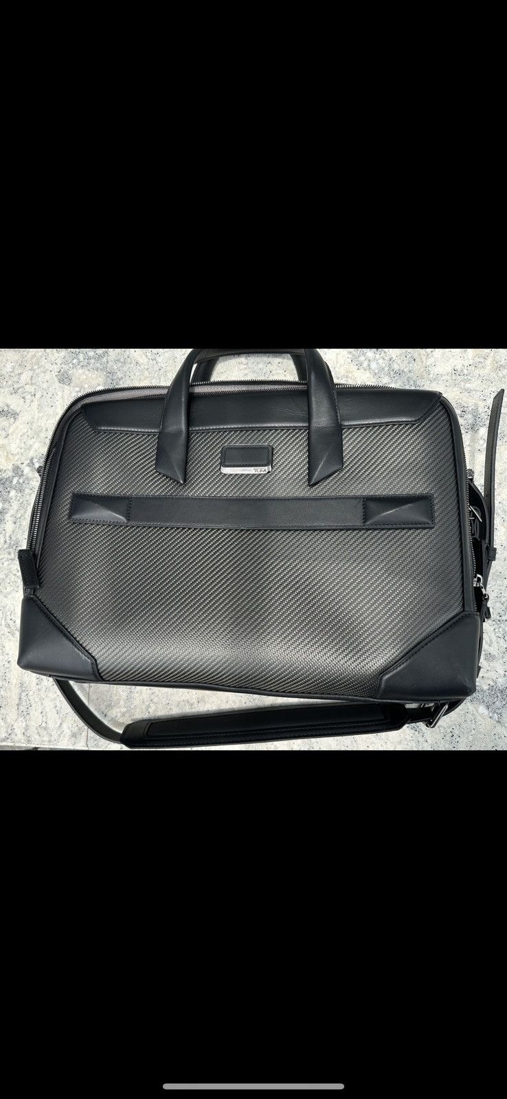 image of Tumi Cfx Shawnee Large Brief in Silver, Men's