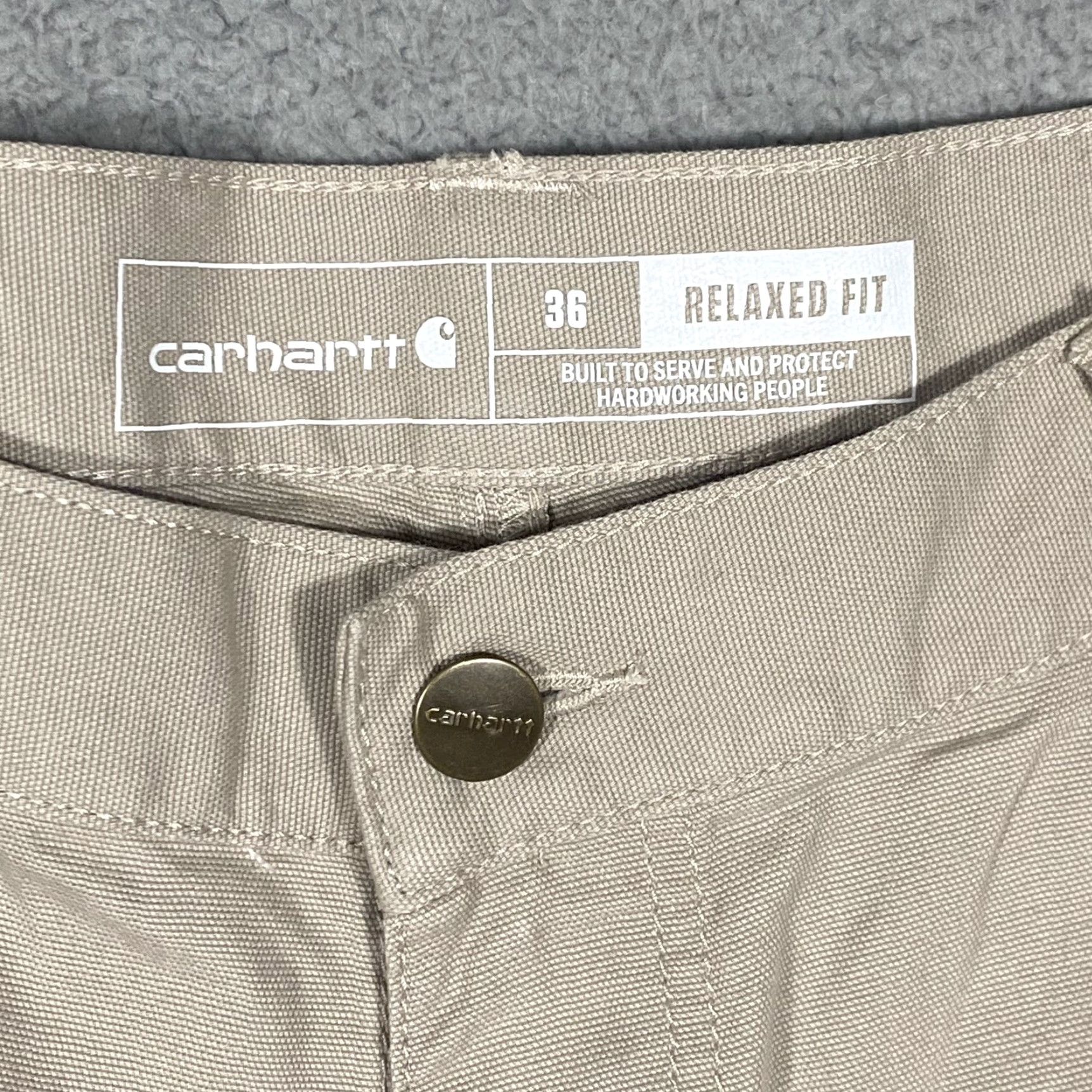 Carhartt Carhartt Cargo Rugged Flex Relax Fit Canvas Utility Work Short Size 42 Beige Men Regular Cargo Pockets Workwear Summer Spring Fall NEW! Size US 42 / EU 58 - 2 Thumbnail