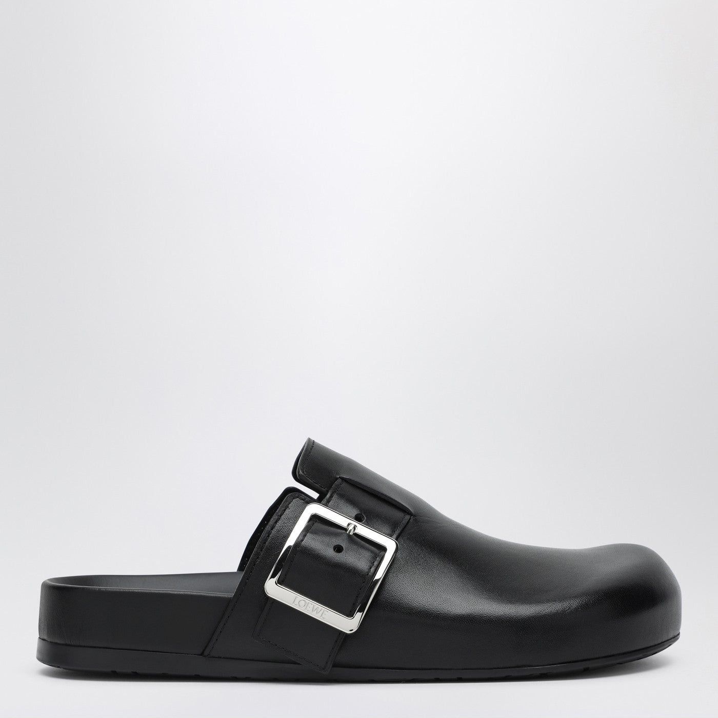 Loewe Loewe Black Leather Sabot Ease Buckle Size US 11 / IT 41 - 1 Thumbnail