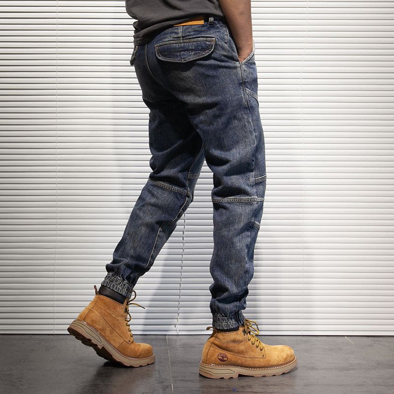 Japanese Brand Men's loose-fitting casual jeans Size US 32 / EU 48 - 4 Thumbnail