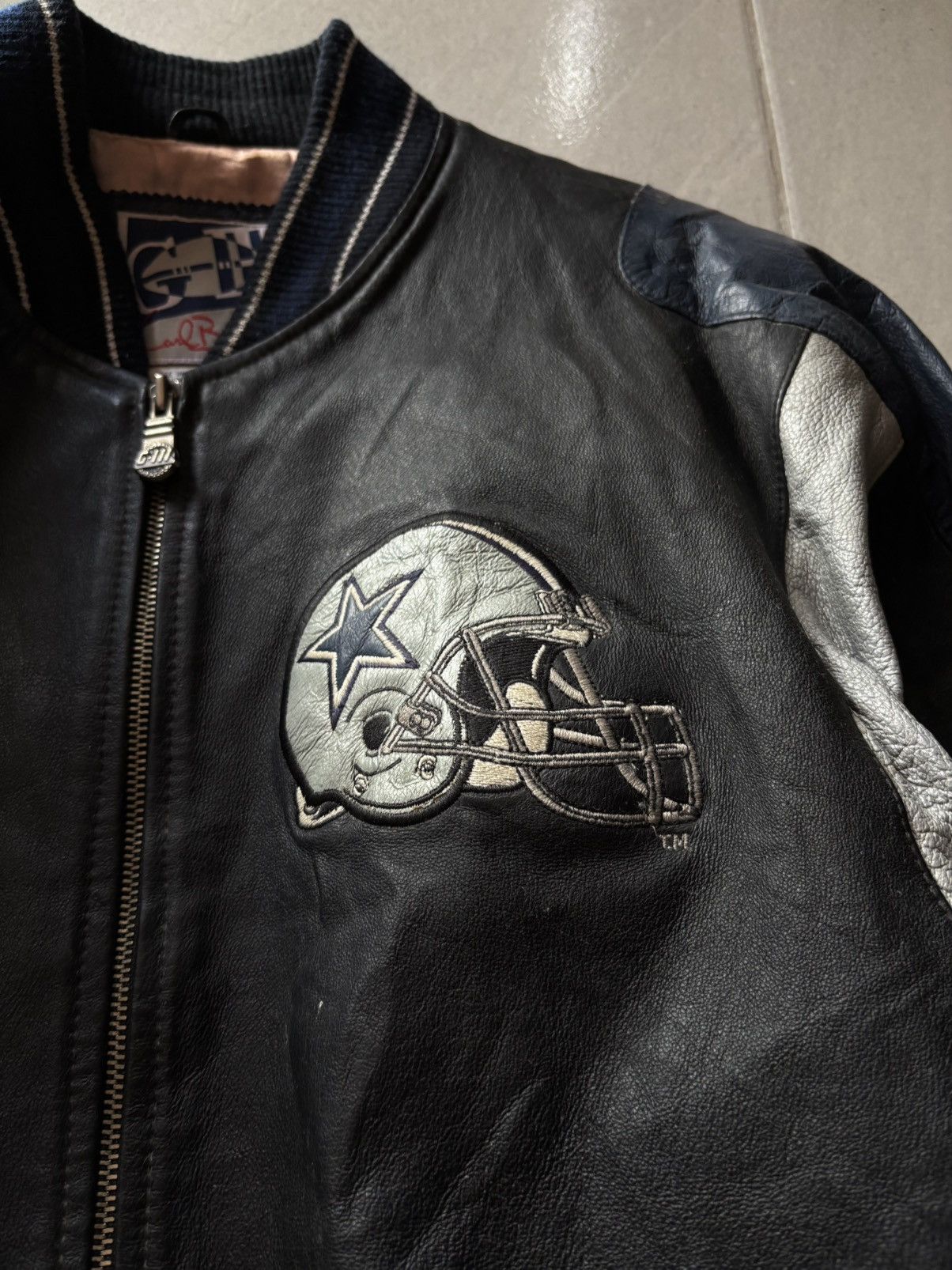 NFL Vintage 90's NFL Cowboys Leather Jacket Size US M / EU 48-50 / 2 - 3 Thumbnail