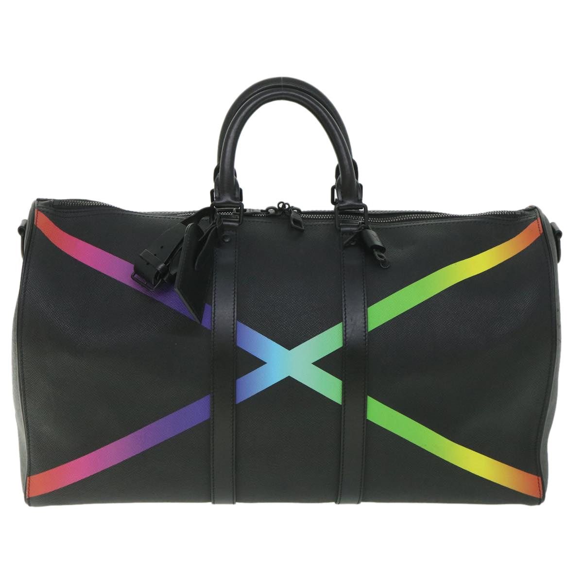Louis Vuitton LOUIS VUITTON Taiga Rainbow Keepall Bandouliere 50 Boston Size ONE SIZE - 13 Thumbnail