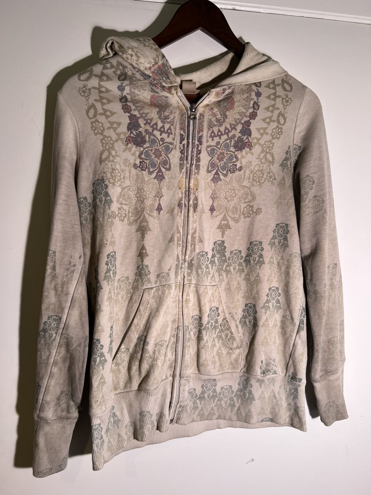 Y2K 2000’s Vintage Mossimo Supply Paisley Boho Retro Hoodie