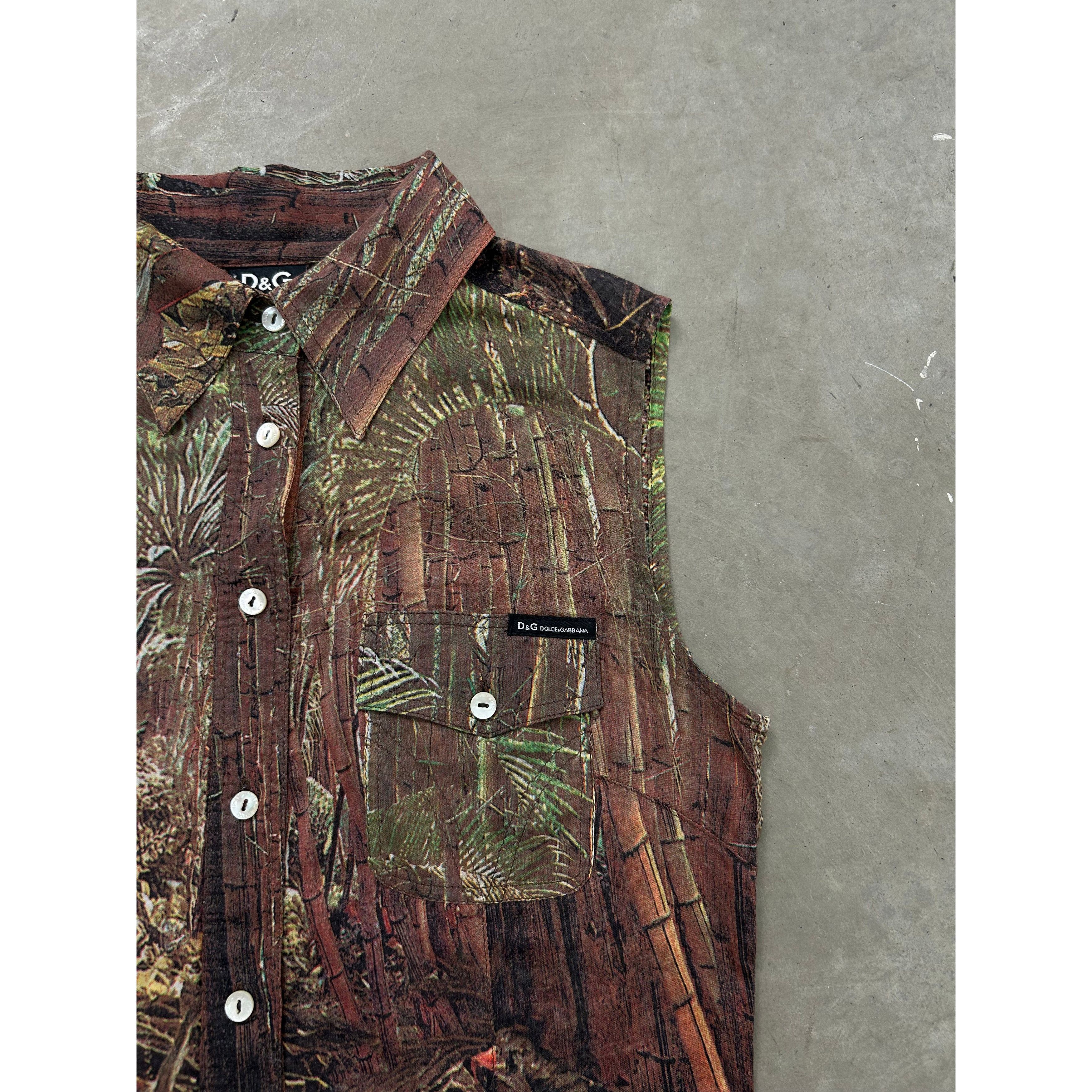 Dolce & Gabbana Dolce & Gabbana Forest Graphic Tank Top Size S / US 4 / IT 40 - 5 Thumbnail