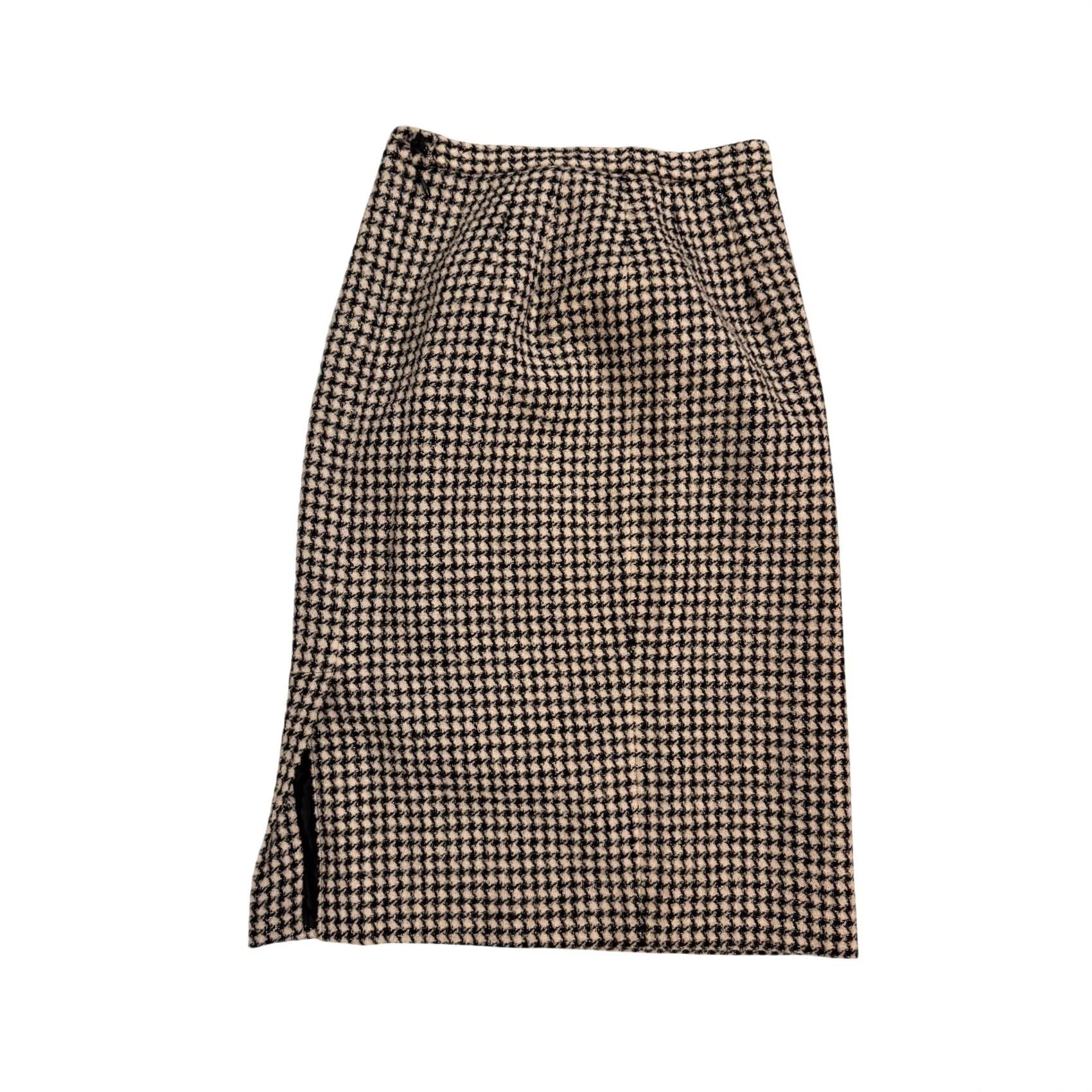 Pendleton VINTAGE Pendleton Women's Skirt Knee Length Black/White/Silver Size 4 Wool Blend Size 27" / US 4 / IT 40 - 4 Thumbnail