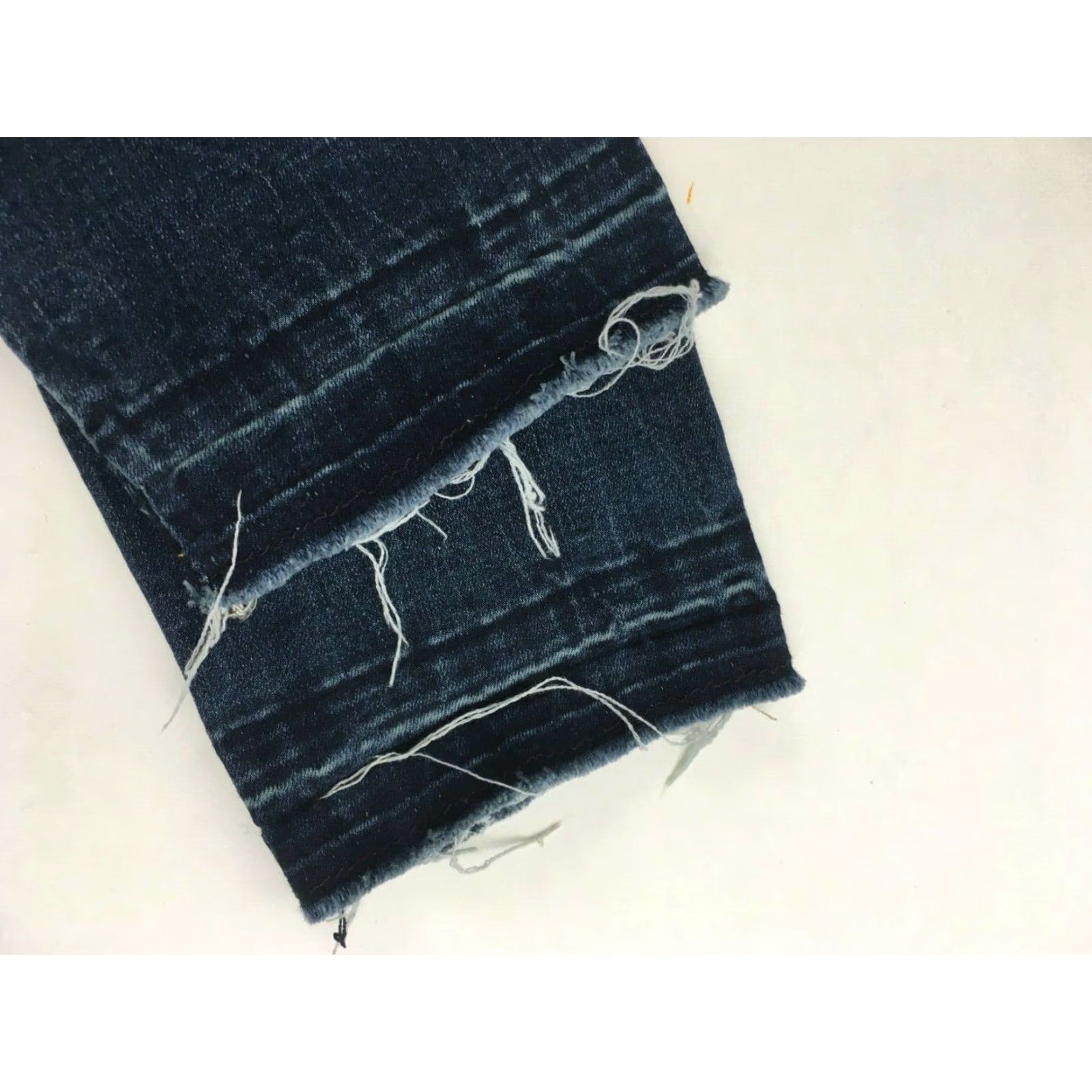 Vintage Maurices Jeans Denim, Distressed Women's Size Small Regular (S-R) Raw Hem Blue Denim Shirt? Size 28" / US 6 / IT 42 - 7 Thumbnail
