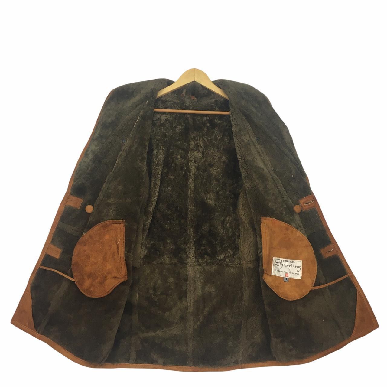 Vintage Vtg ORIGINAL SHEARLING Genuine Suede Jacket Coat Style Size US L / EU 52-54 / 3 - 2 Thumbnail