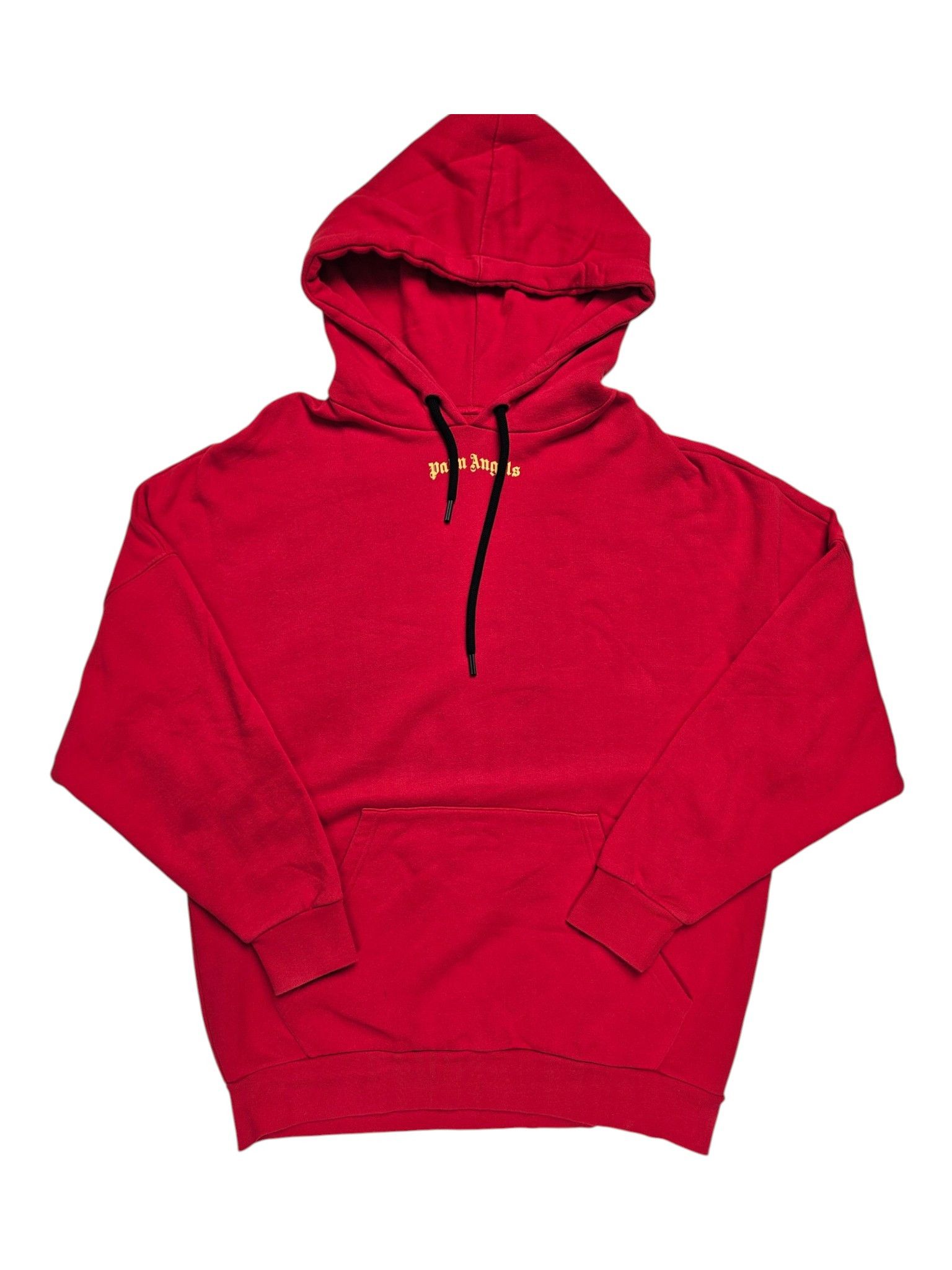 Palm Angels Palm Angels Red Hoodie with Yellow Logo on Front and Back Size US M / EU 48-50 / 2 - 1 Thumbnail