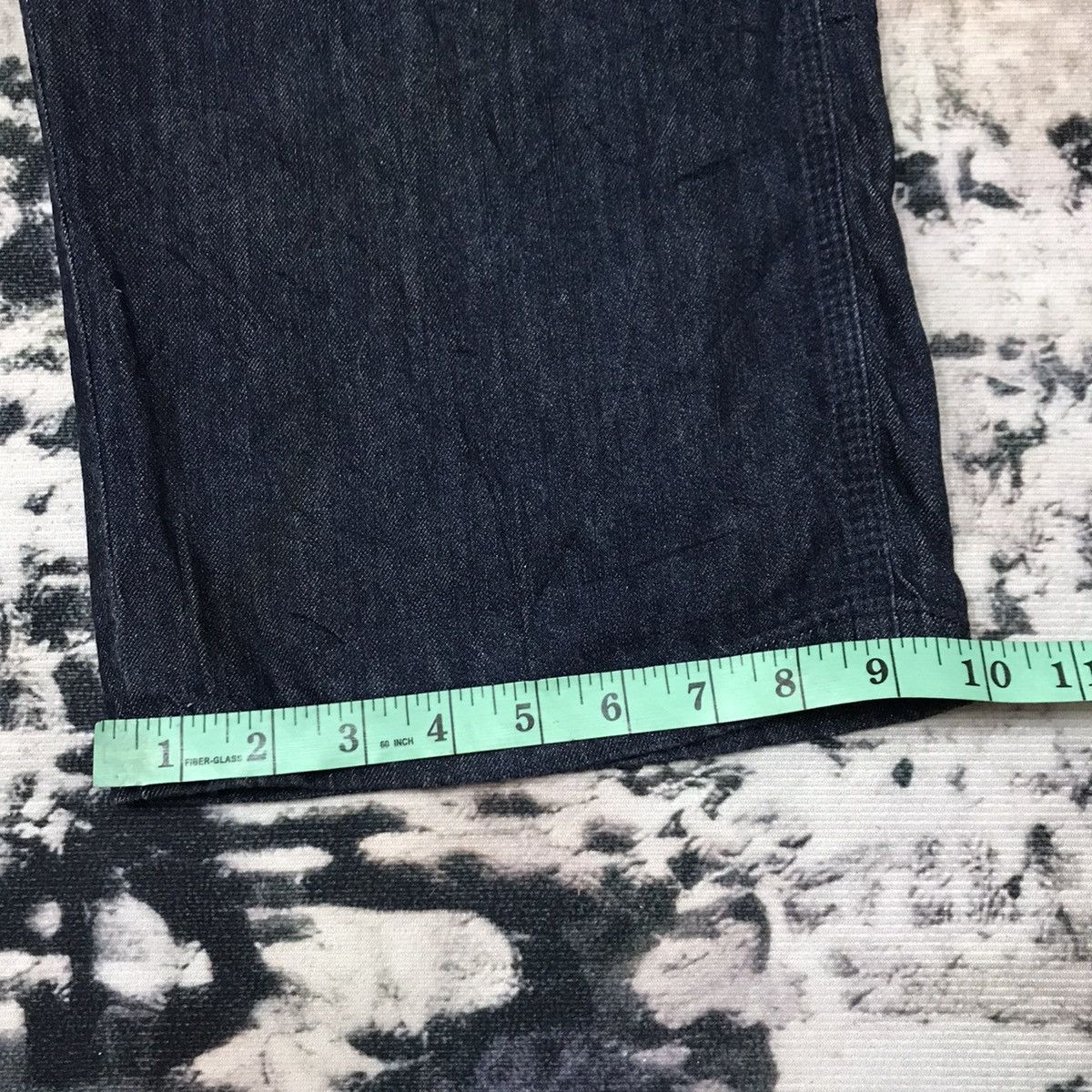 GU Gu Distressed Design Dark Blue Overalls Jeans Suspender Size US 44 / EU 60 - 16 Thumbnail