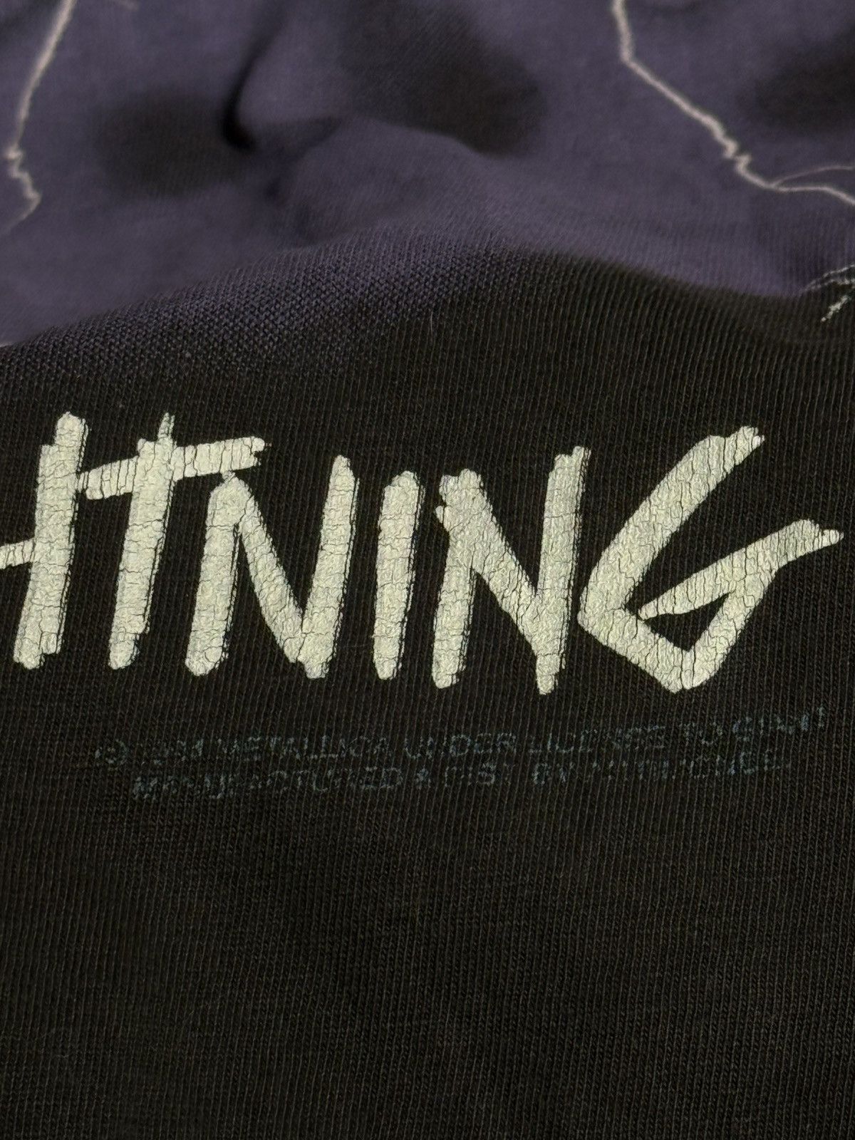 Vintage Vintage 1994 Metallica Ride The Lightning Band T-Shirt Large Size US L / EU 52-54 / 3 - 10 Thumbnail