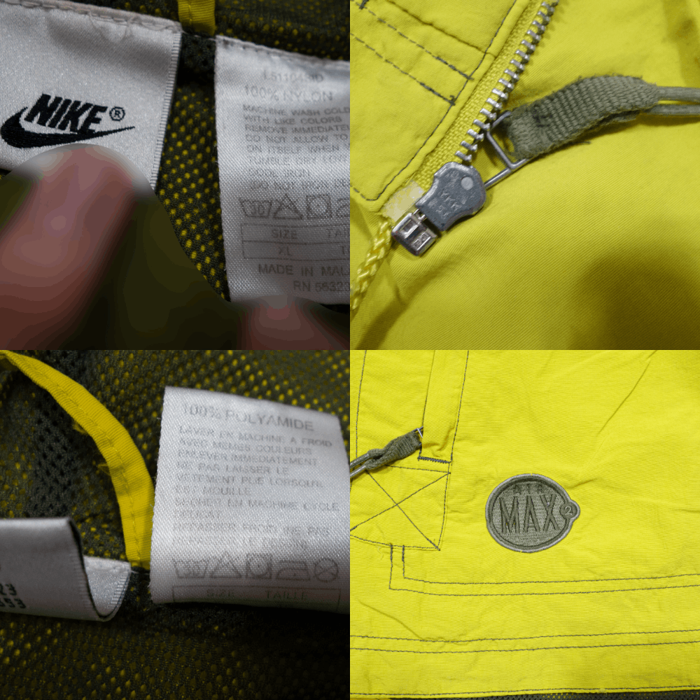 Nike 90S AirMax Big Logo Nylon Baggy Jacket Size US XL / EU 56 / 4 - 8 Thumbnail