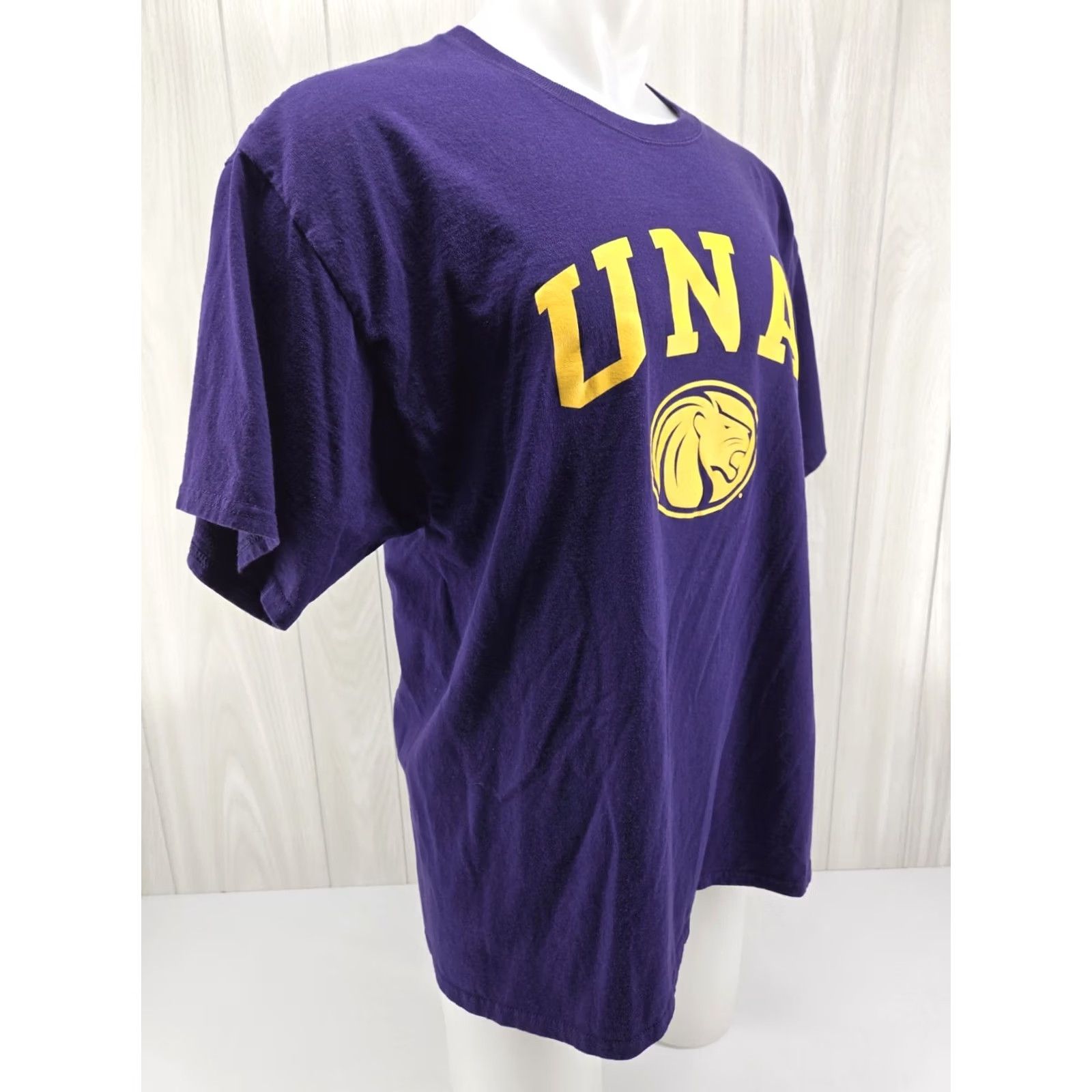 Champion VINTAGE UNA North Alabama Champion Mens College T Shirt Purple XL Size US XL / EU 56 / 4 - 6 Thumbnail