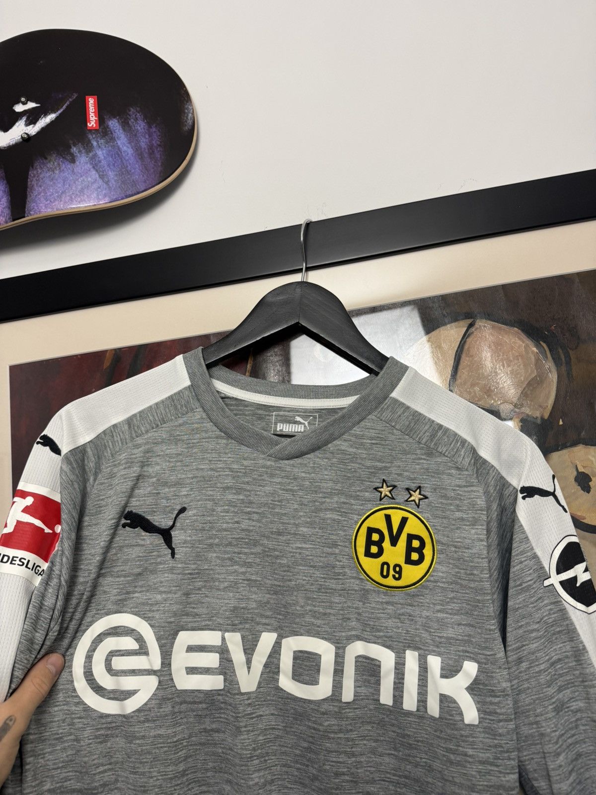Puma Abameyung 2017 Borussia Dortmund Puma Soccer Jersey Football Size US M / EU 48-50 / 2 - 3 Thumbnail