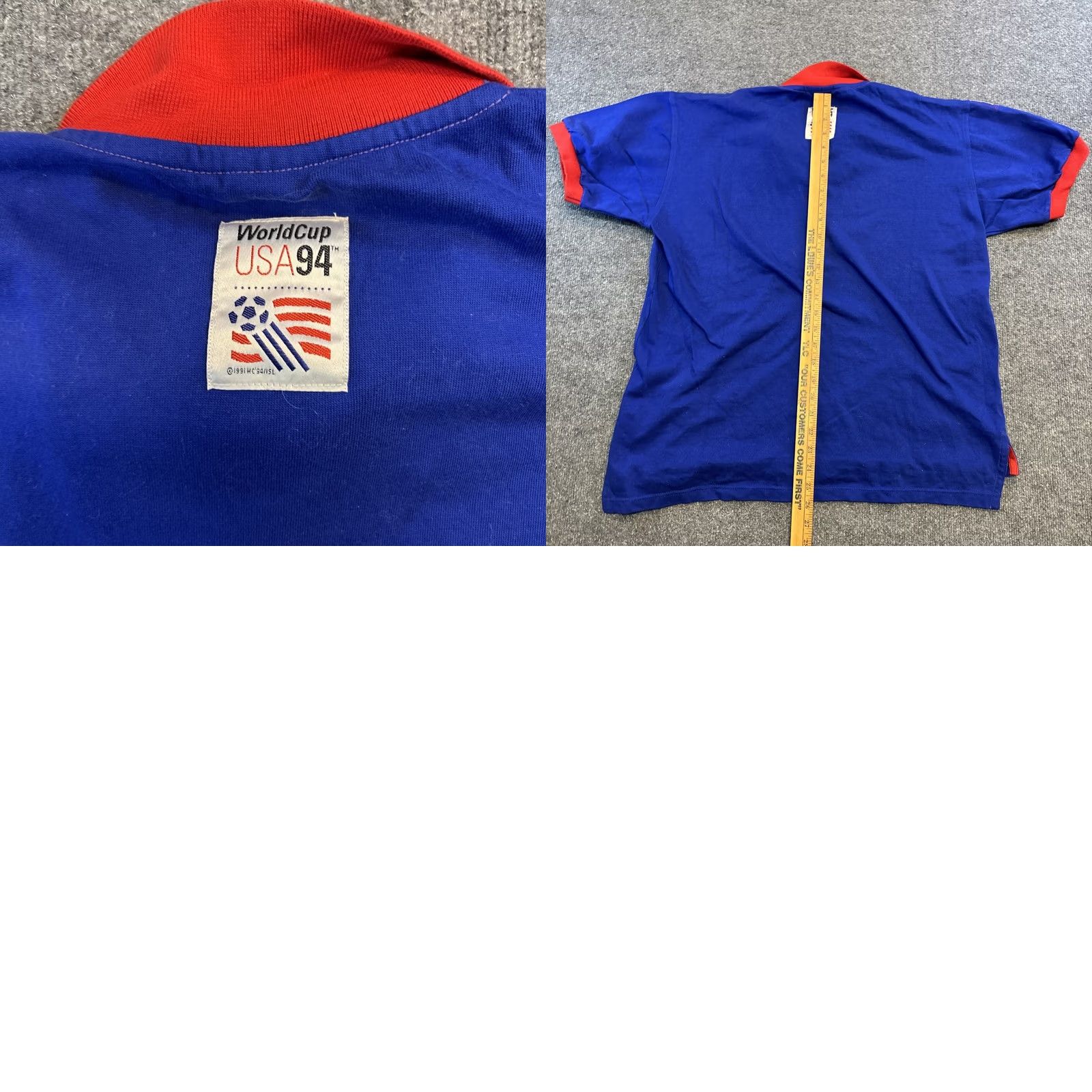 Vintage VINTAGE Snickers Promo World Cup USA 1994 Fits Medium Boxy Blue Polo Shirt 90s Shirt Mens Blue Polo 1990s USA USA 1994 Snickers World Cup Shirt Size US M / EU 48-50 / 2 - 8 Thumbnail