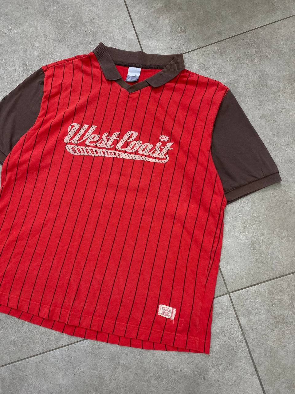Nike Vintage Nike 2000s West Coast Oregon Striped Baseball Tee Size US XL / EU 56 / 4 - 6 Thumbnail