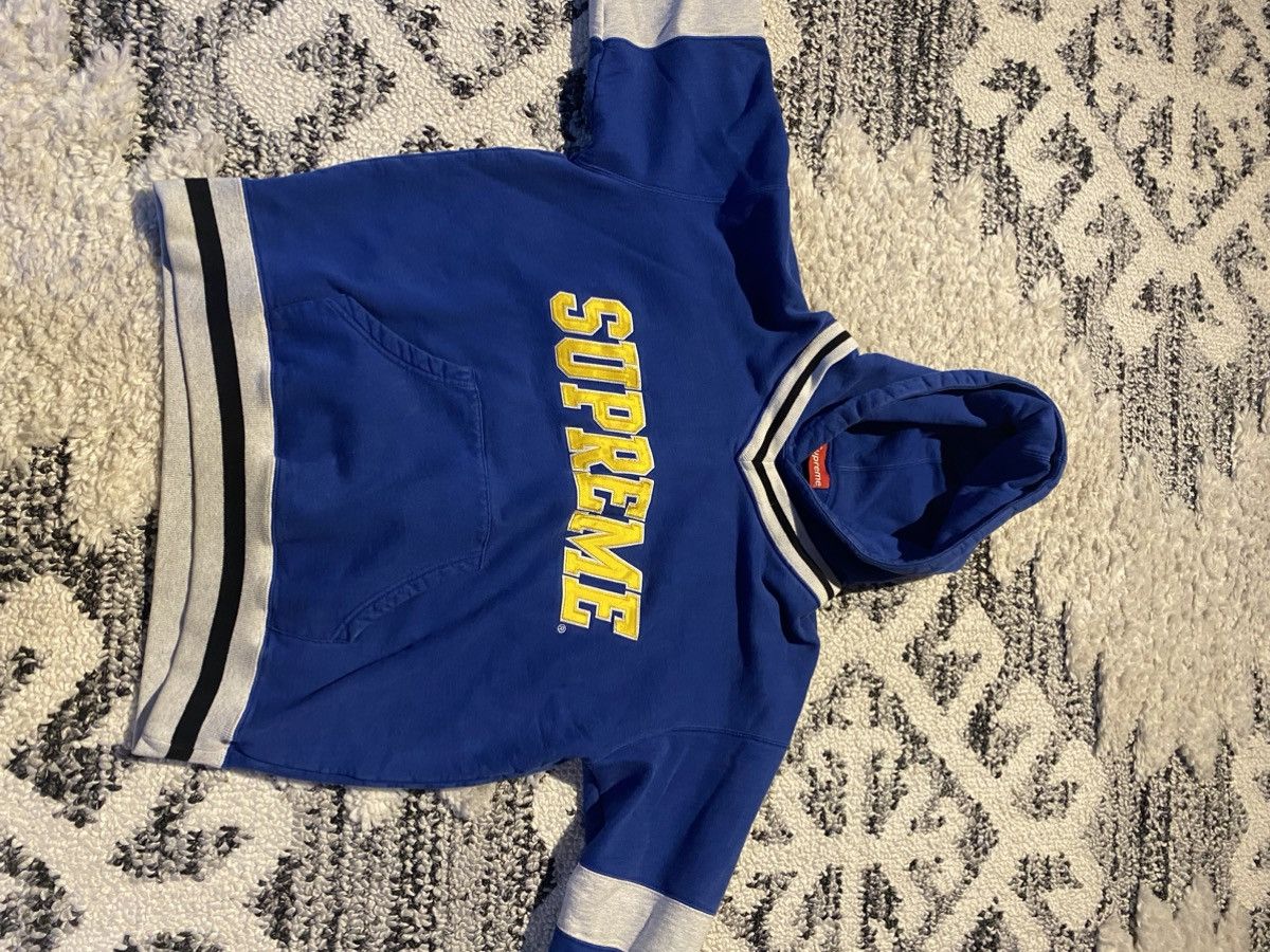 image of Supreme Hockey Sweatshirt in Blue, Men's (Size Small)