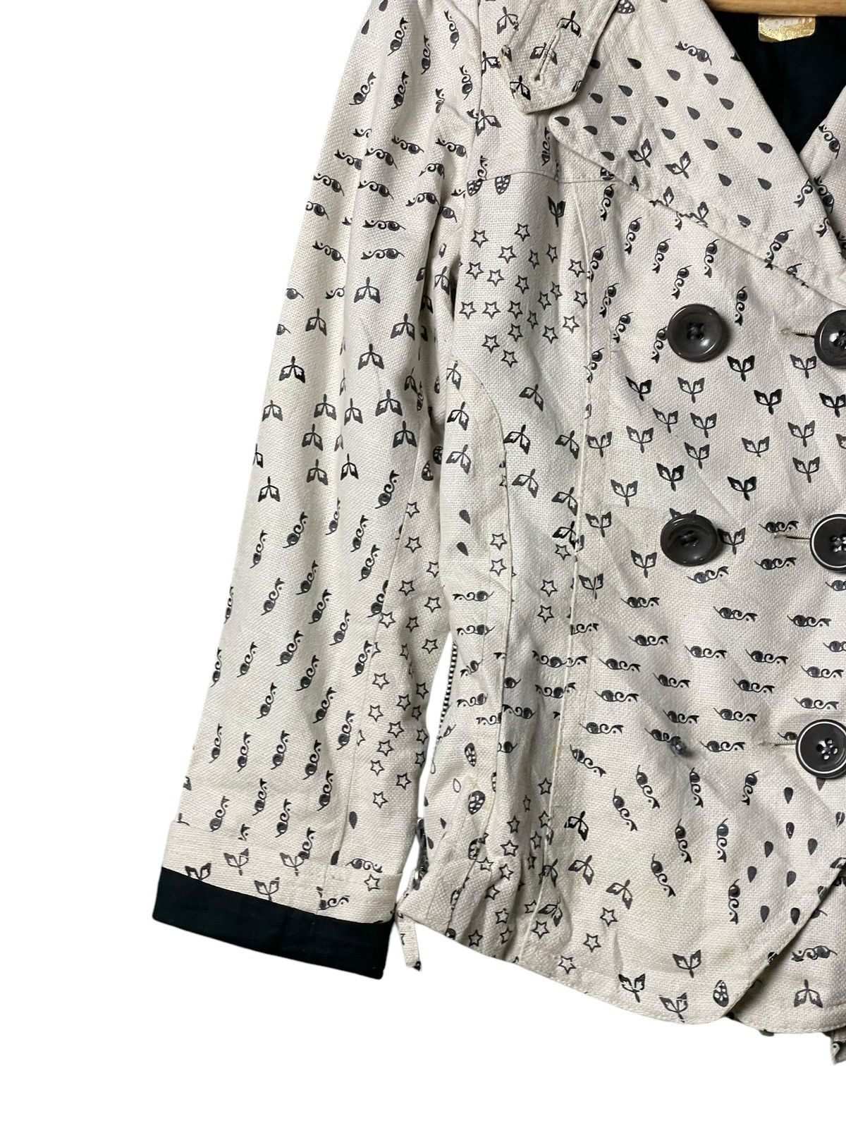 Japanese Brand × Vintage OO Japanese Brand Double Breasted Abstract Jacket (96) Size US XXS / EU 40 - 6 Thumbnail