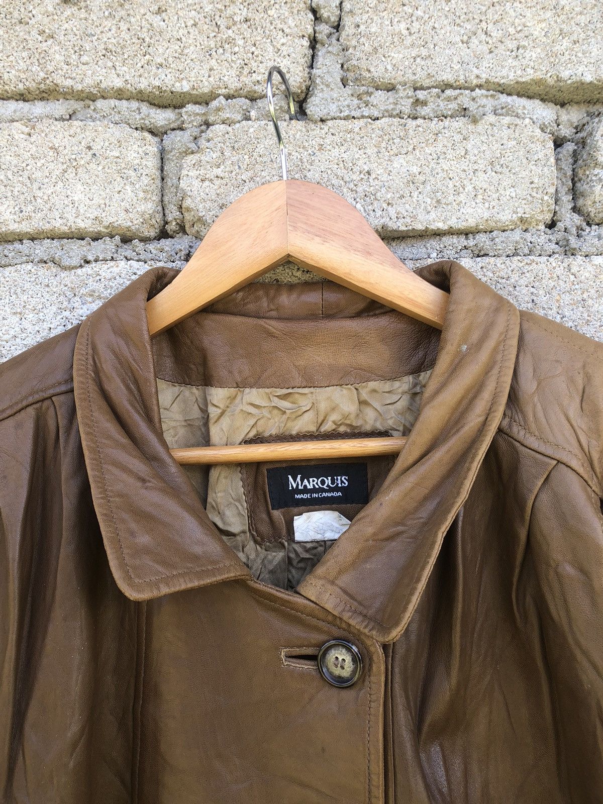 Vintage 💥RARE💥Vintage Marquis Leather Jacket Size L / US 10 / IT 46 - 5 Thumbnail